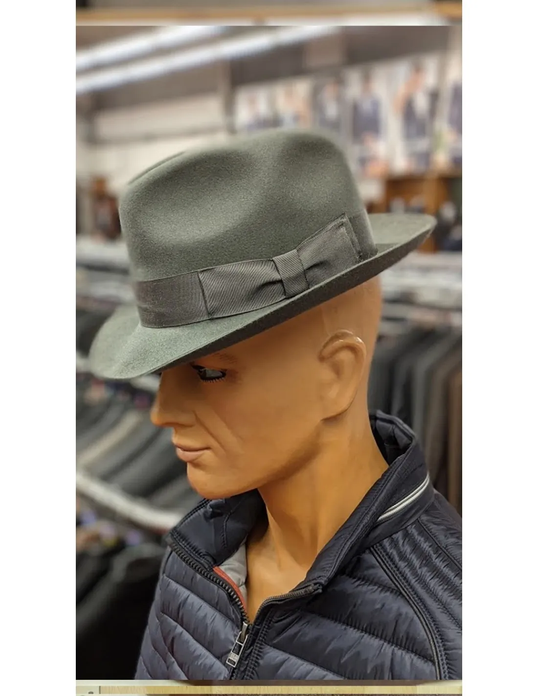 Cappello in lana tipo fedora Gentemoda Grigio CH