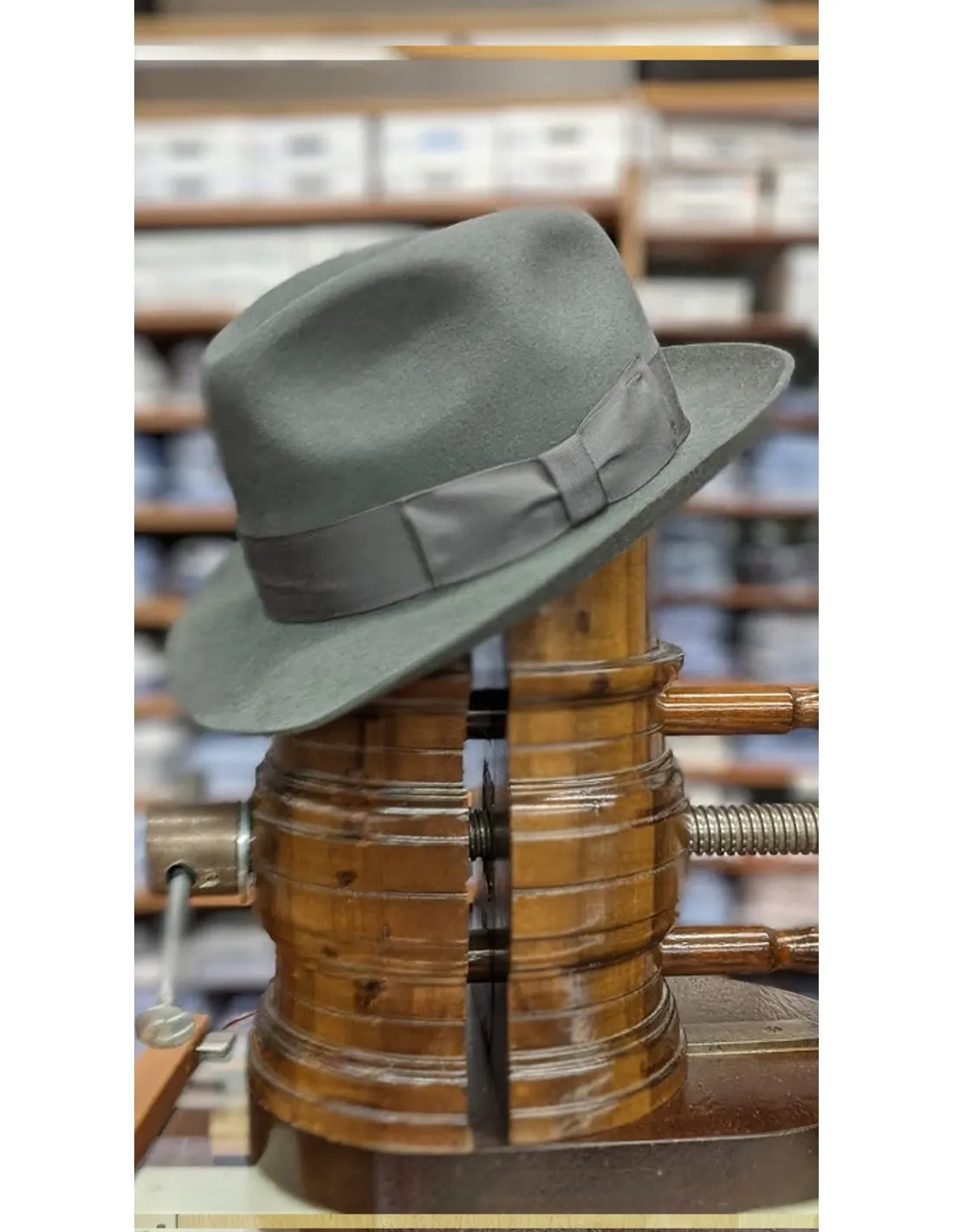 Cappello in lana tipo fedora Gentemoda Grigio CH