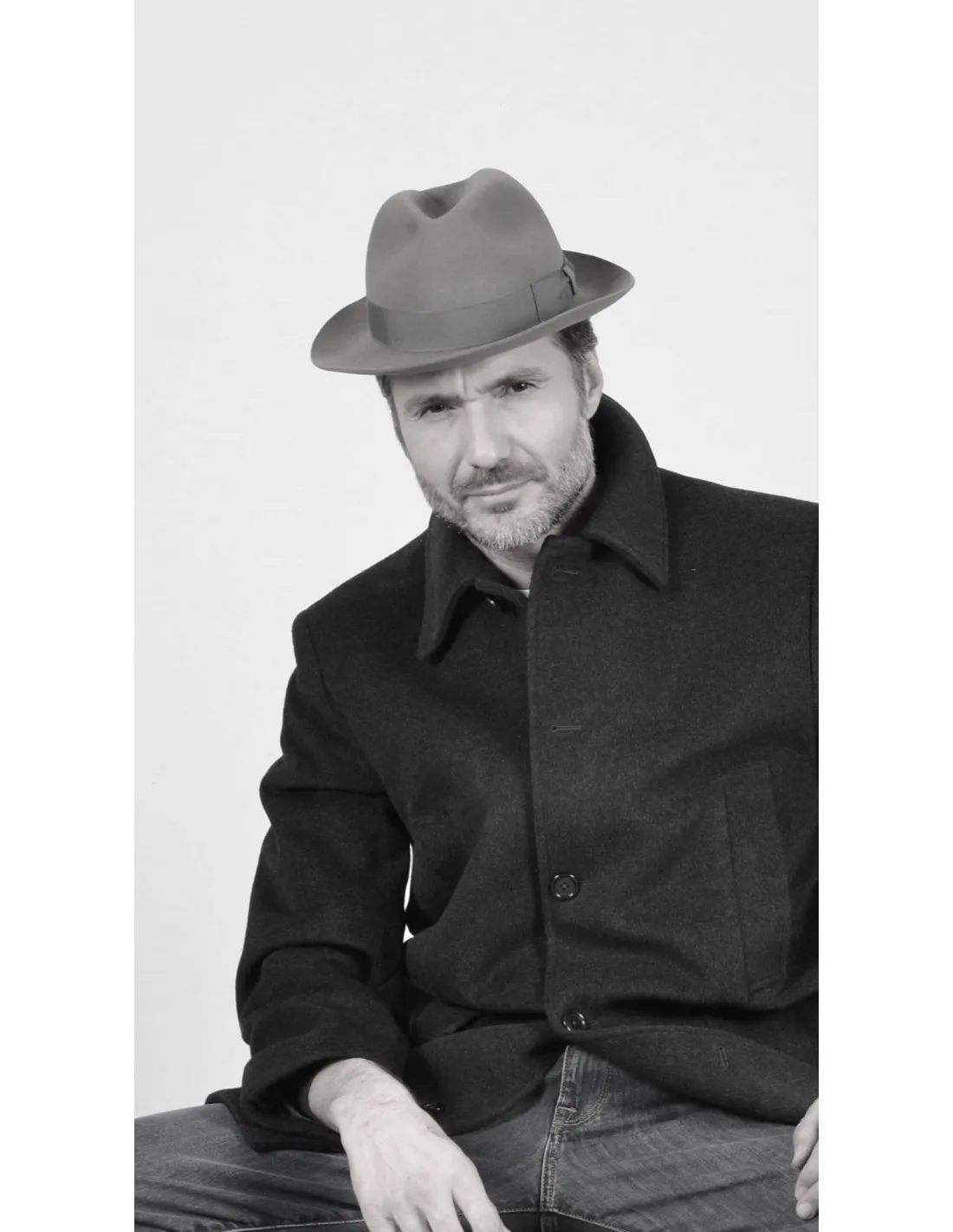 Cappello in lana tipo fedora Gentemoda Grigio CH