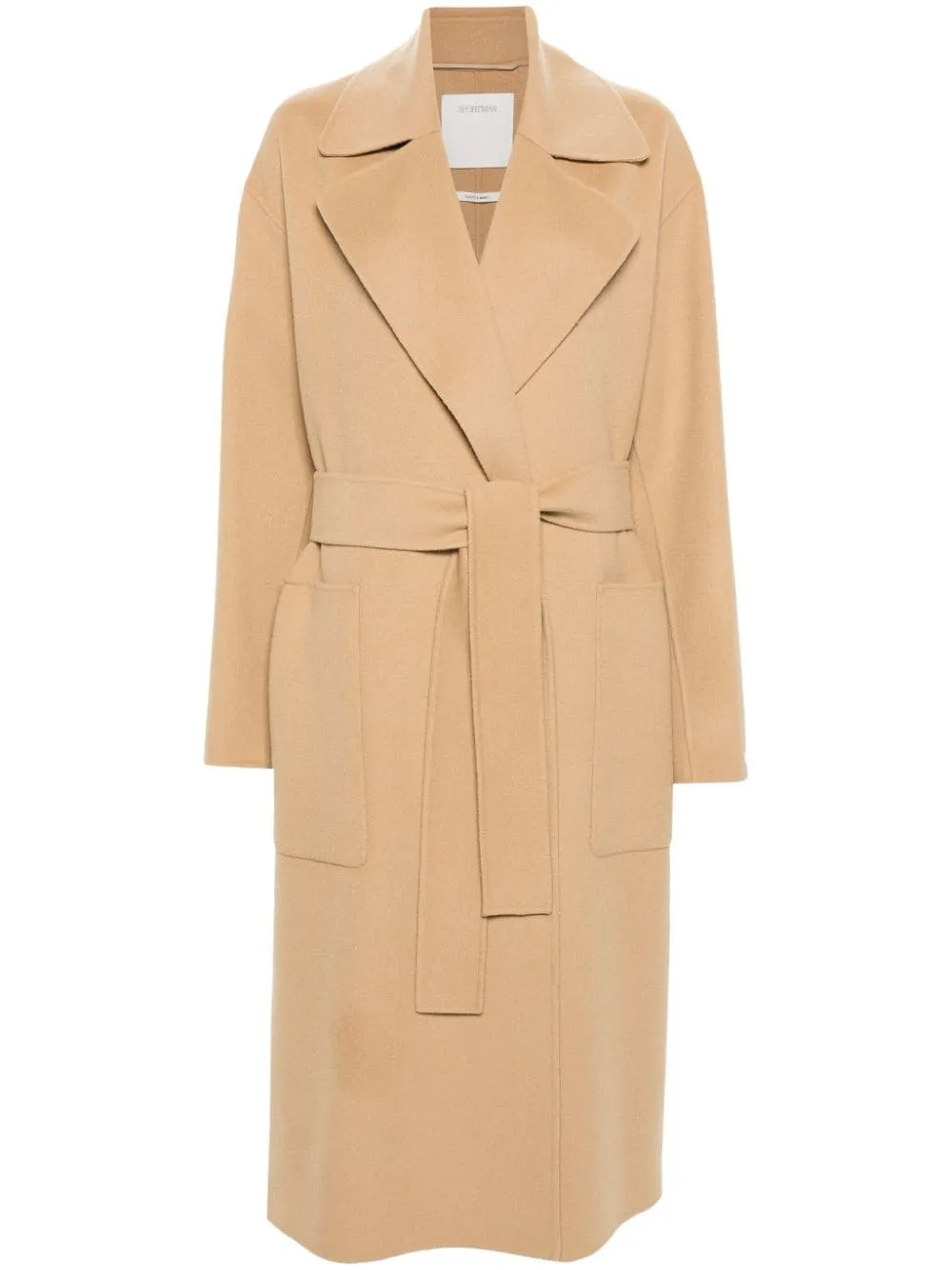 Cappotto con cintura in beige - donna