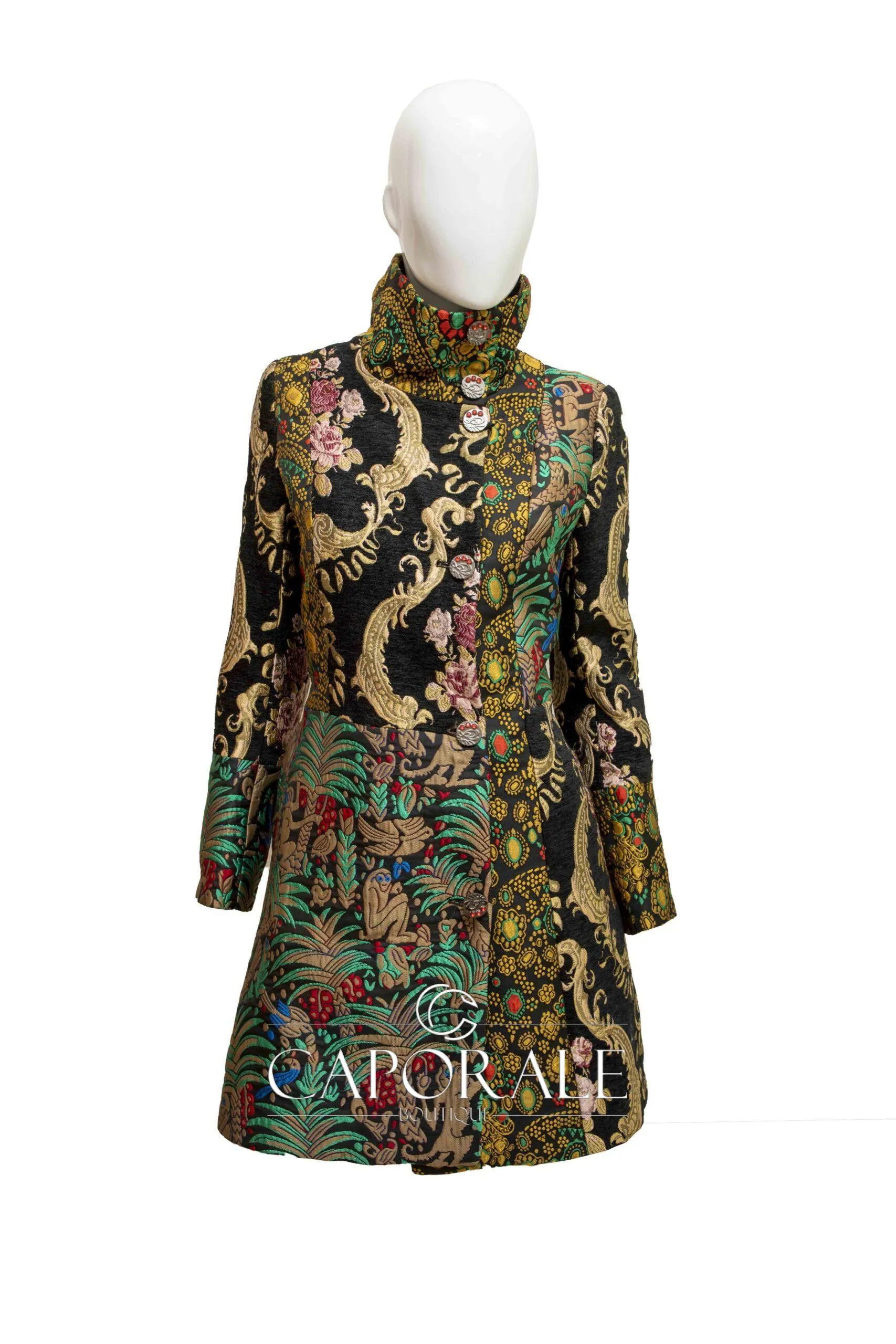 Cappotto donna Made in Italy fantasia