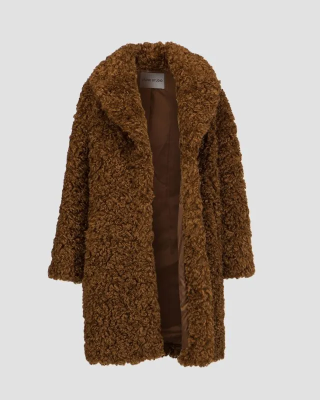 Cappotto in pelliccia da donna Stand Studio Camille Cocoon