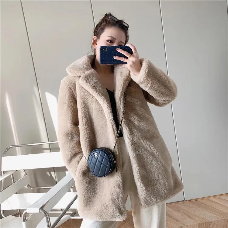 Cappotto in Pelliccia Sintetica Trendy