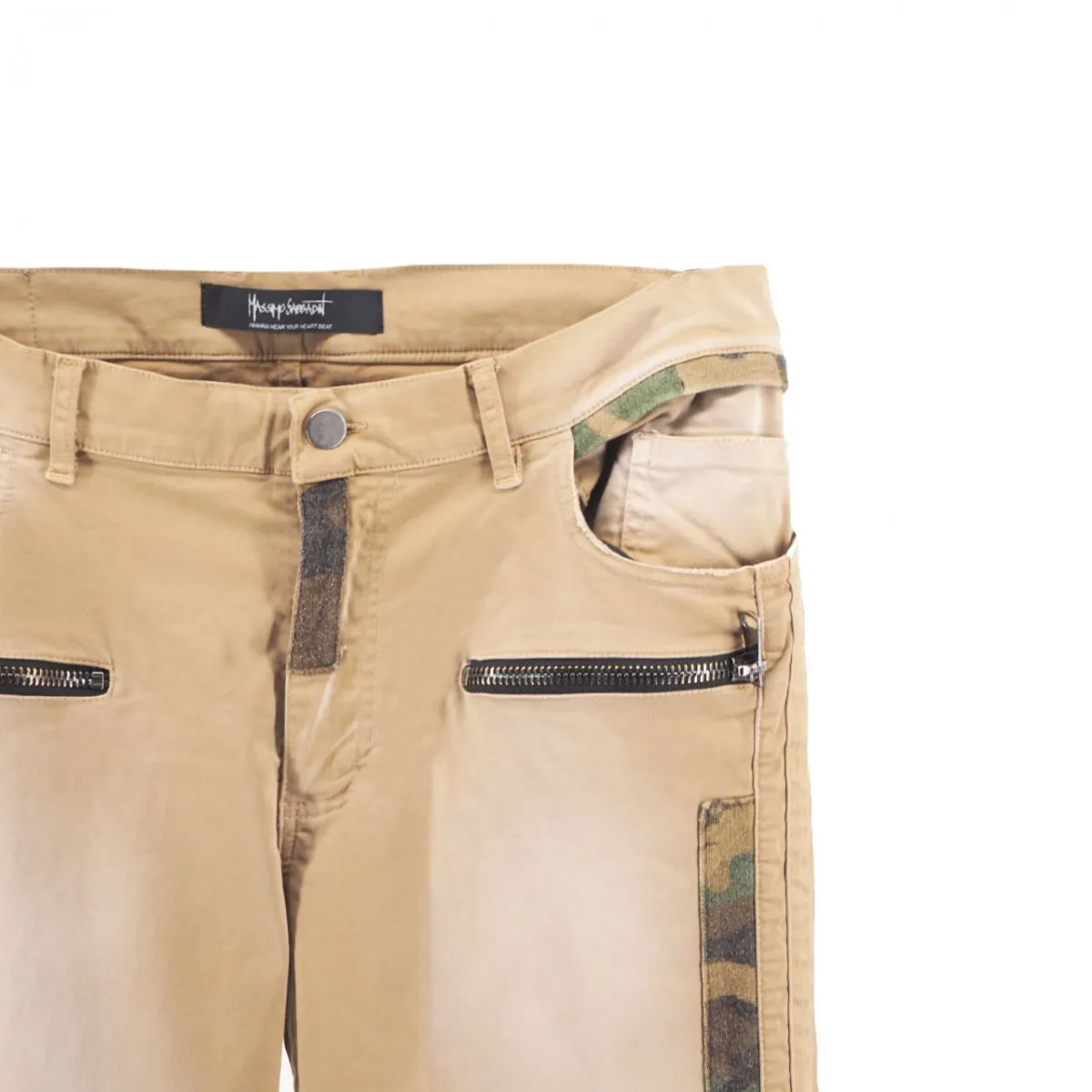 Desert Camouflage Biker's Pants, Beige