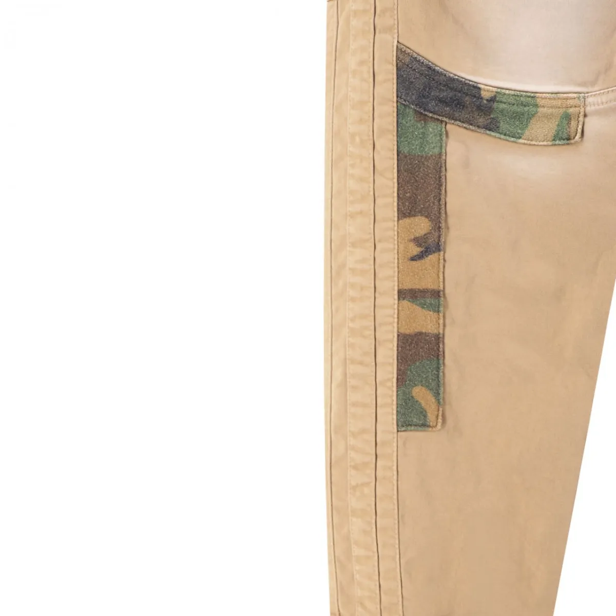Desert Camouflage Biker's Pants, Beige