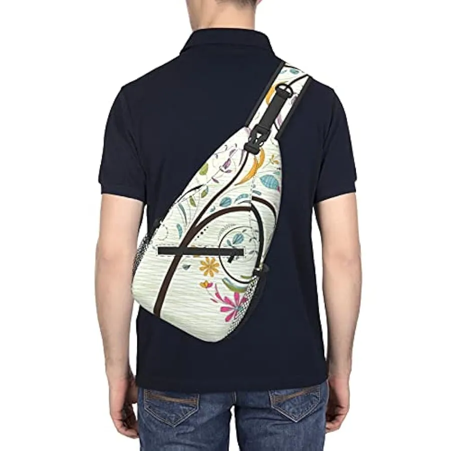 DJNGN Borsa a tracolla con albero colorato, borsa a tracolla, zaino da trekking all’aperto per il fine settimana, adatto per uom