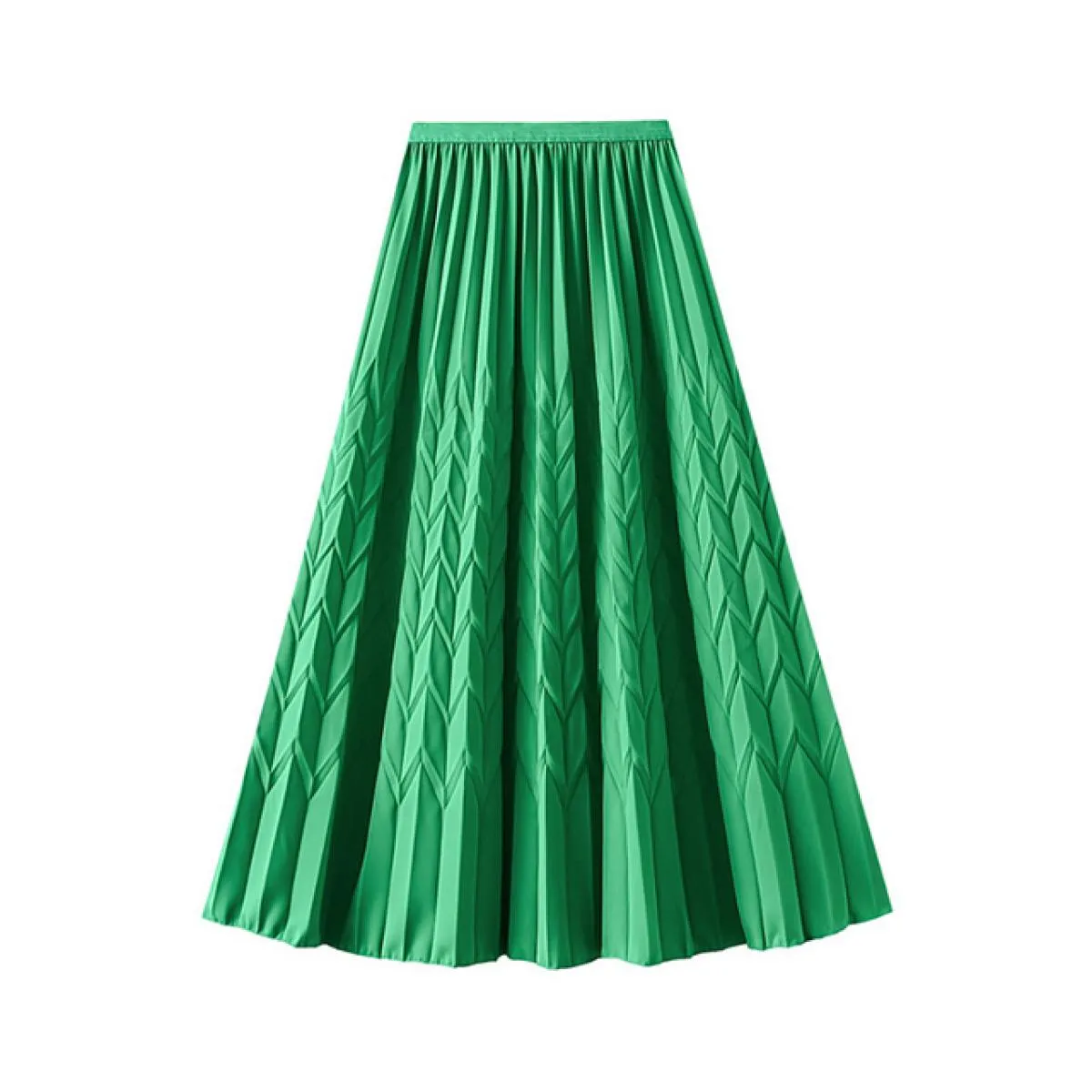 Elegante gonna longuette a pieghe a fisarmonica per le donne Moda a vita alta drappeggiata Swing Party A Line Gonne 2023 Estate