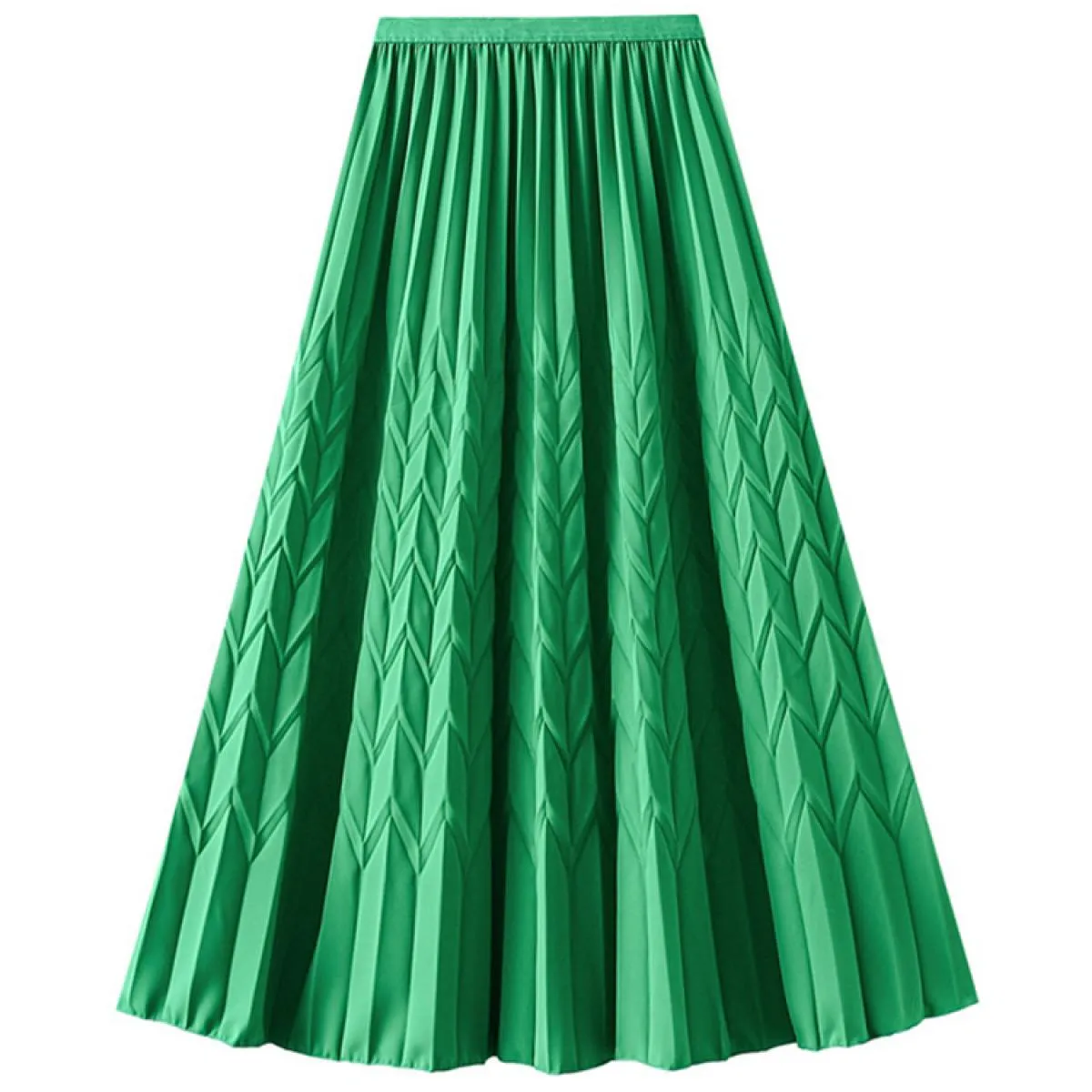 Elegante gonna longuette a pieghe a fisarmonica per le donne Moda a vita alta drappeggiata Swing Party A Line Gonne 2023 Estate