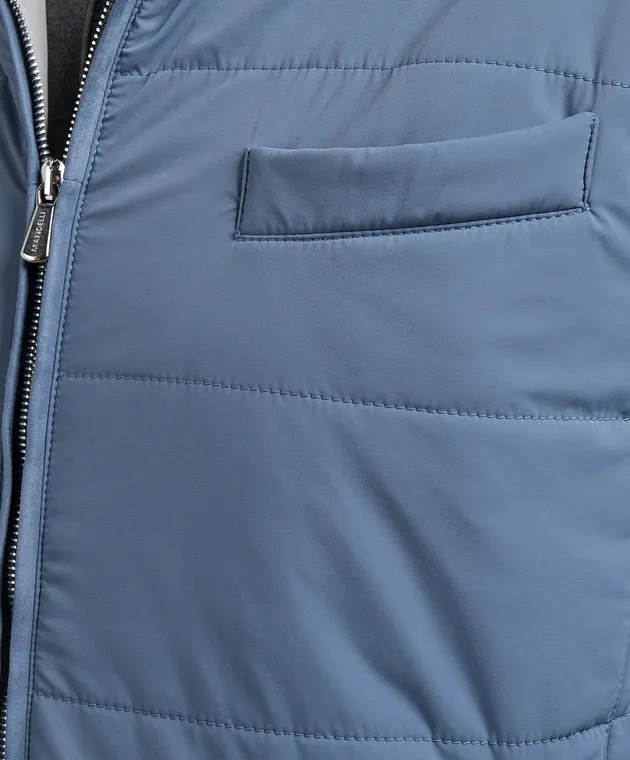 Enrico Mandelli Gilet trapuntato blu S8T5765323