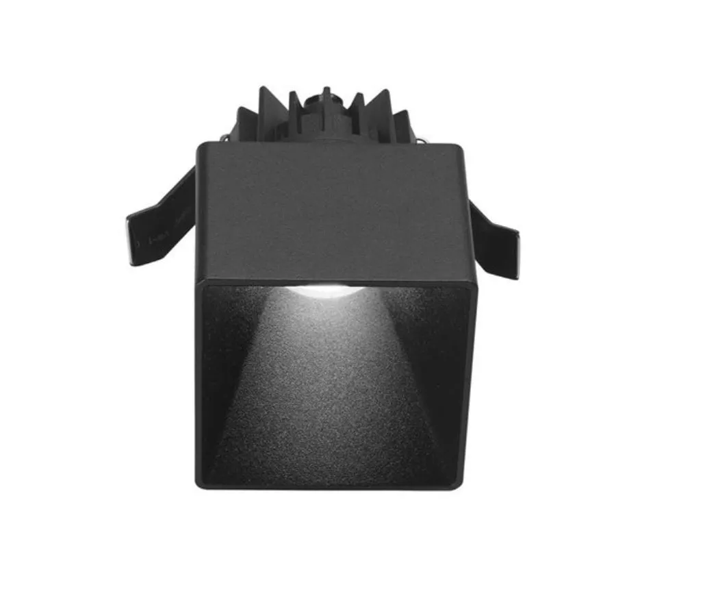 Faretto Incasso Quadrato Led 9w IP54 Faye Nero GFA364 Gea Led
