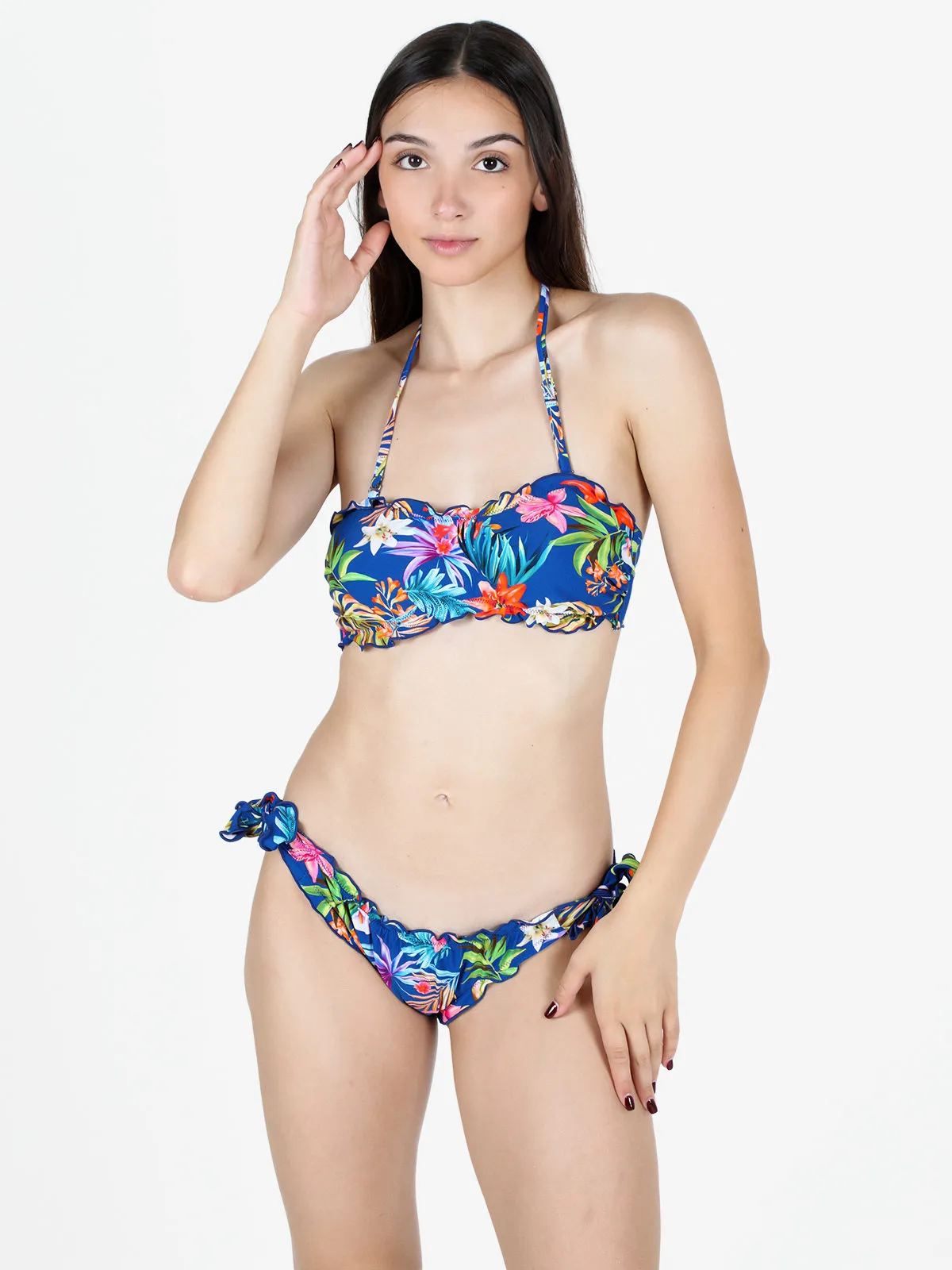 Farfala Fiore Bikini femme fleuri avec culotte