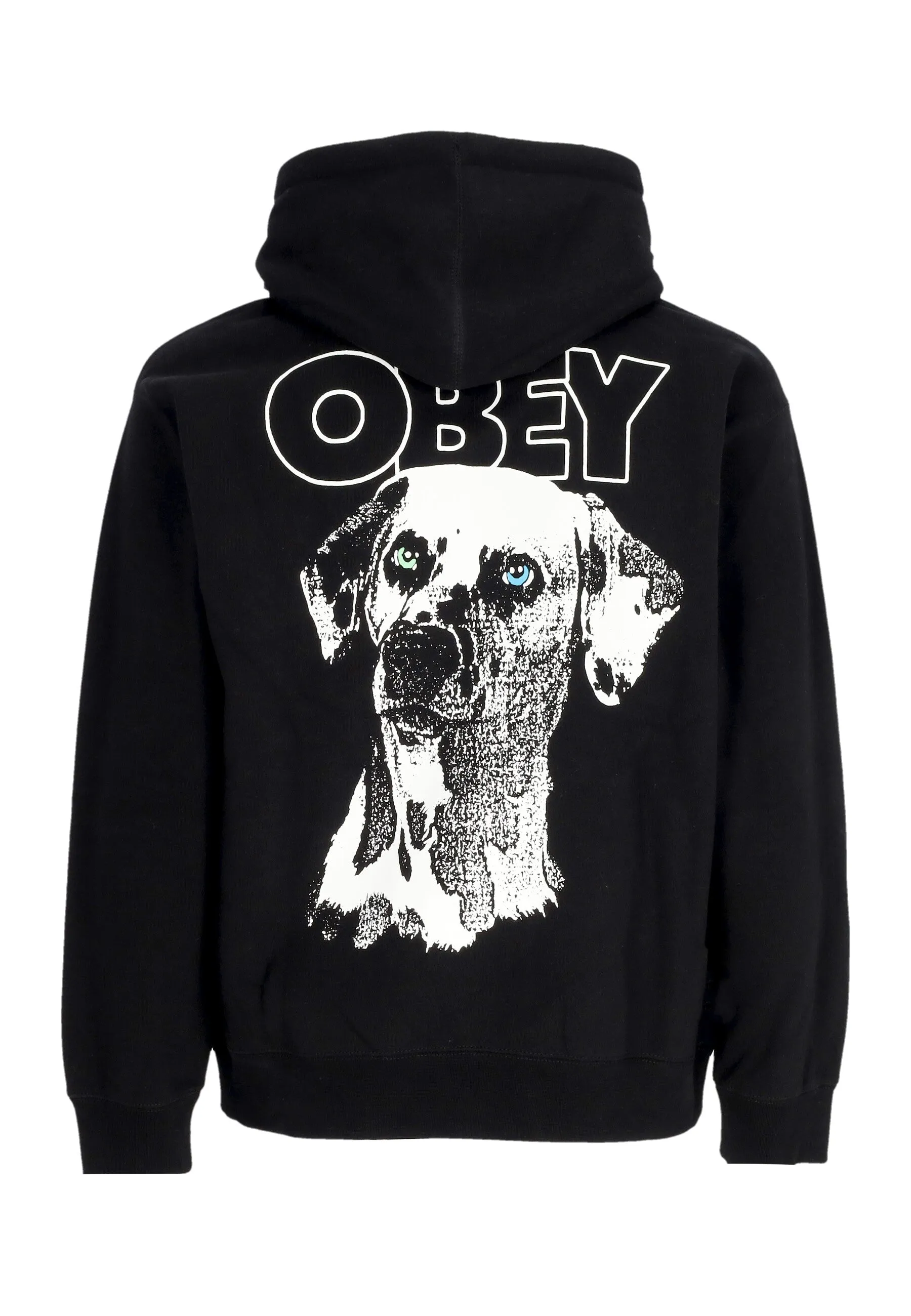 Felpa Cappuccio Uomo Dalmation Fleece Black