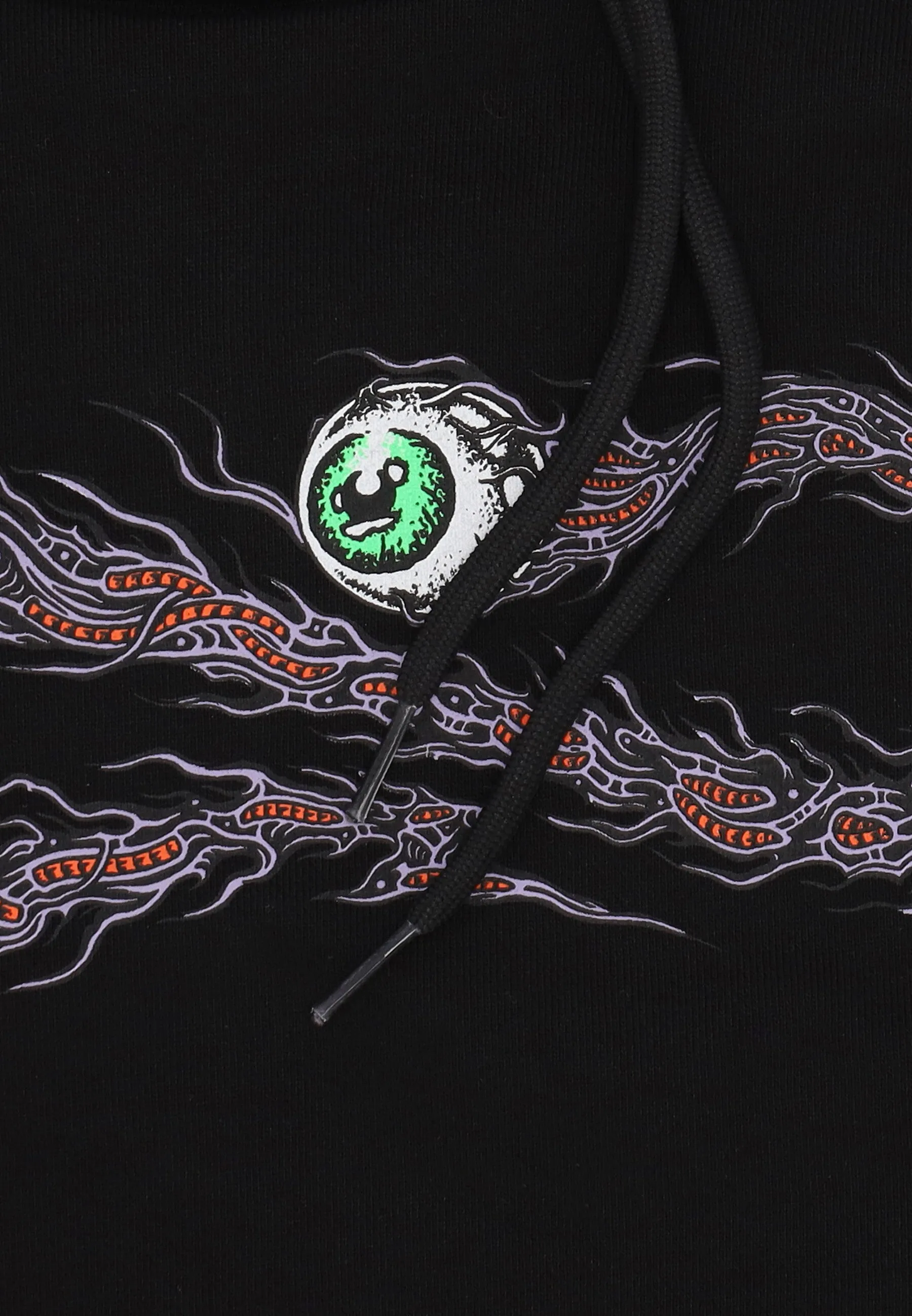 Felpa Cappuccio Uomo Logo Badfate Hoodie Black