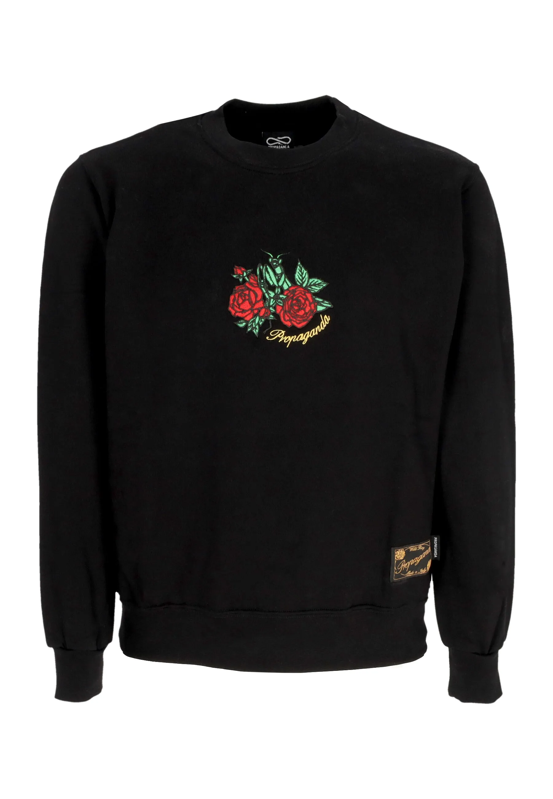 Felpa Girocollo Uomo Mantis Crewneck Black