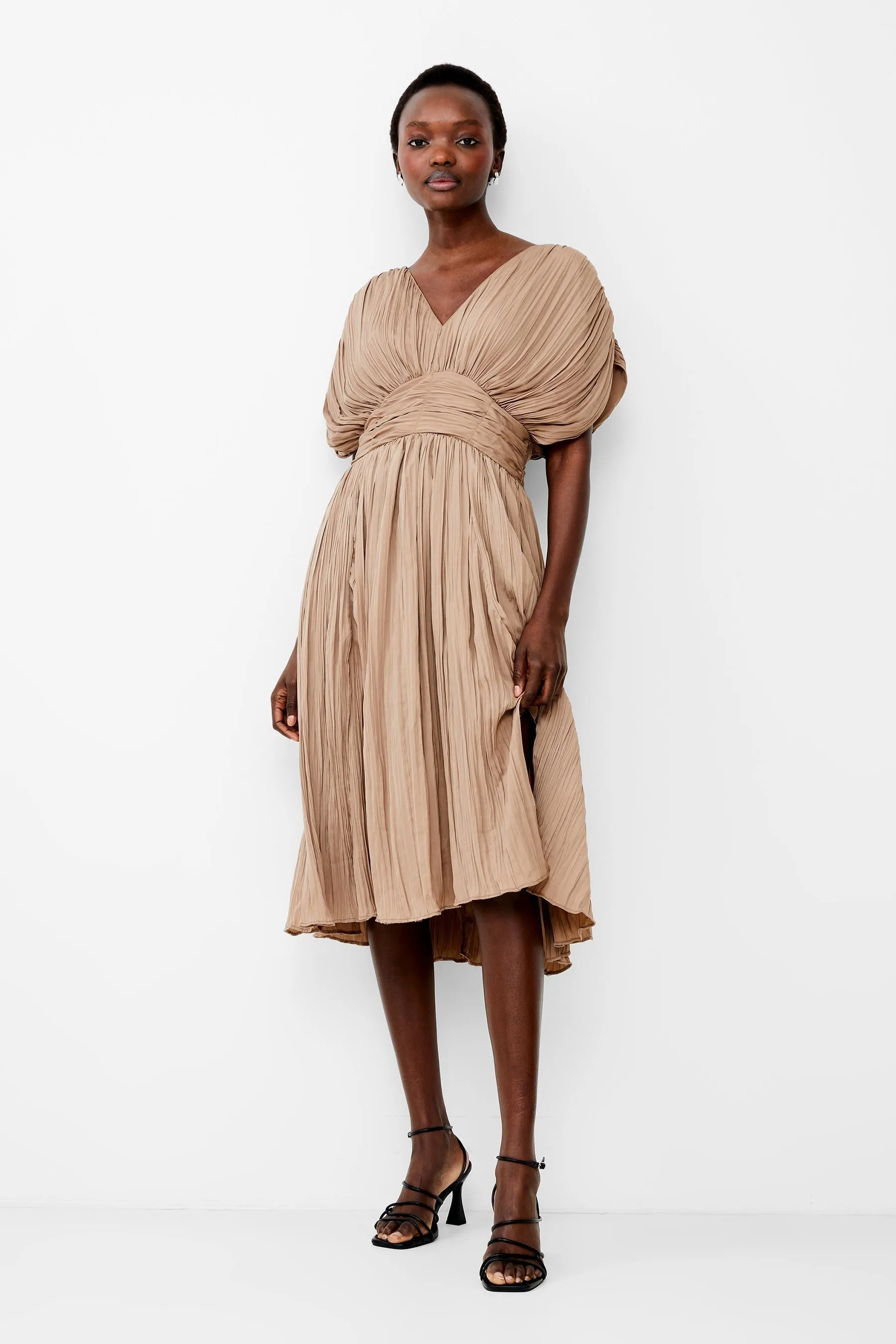 French Connection - Althea - Abito A pieghe con scollo a V