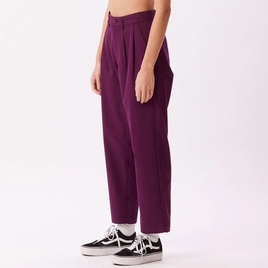 FUBAR PLEATED PANT - BEETROOT