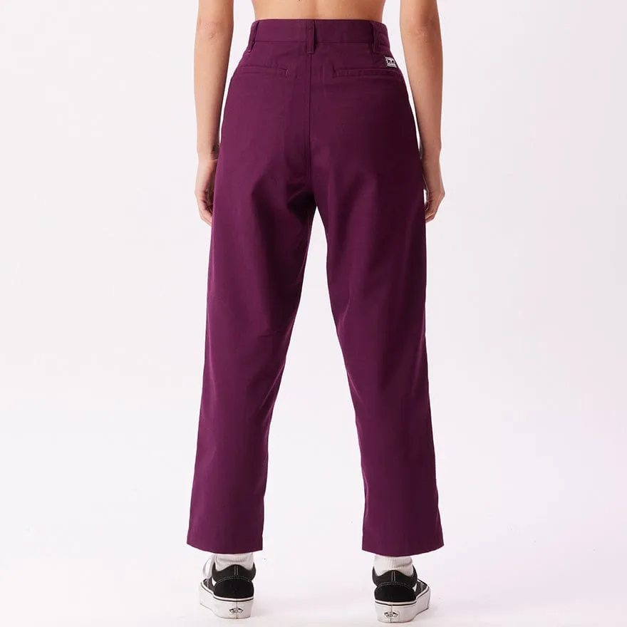 FUBAR PLEATED PANT - BEETROOT