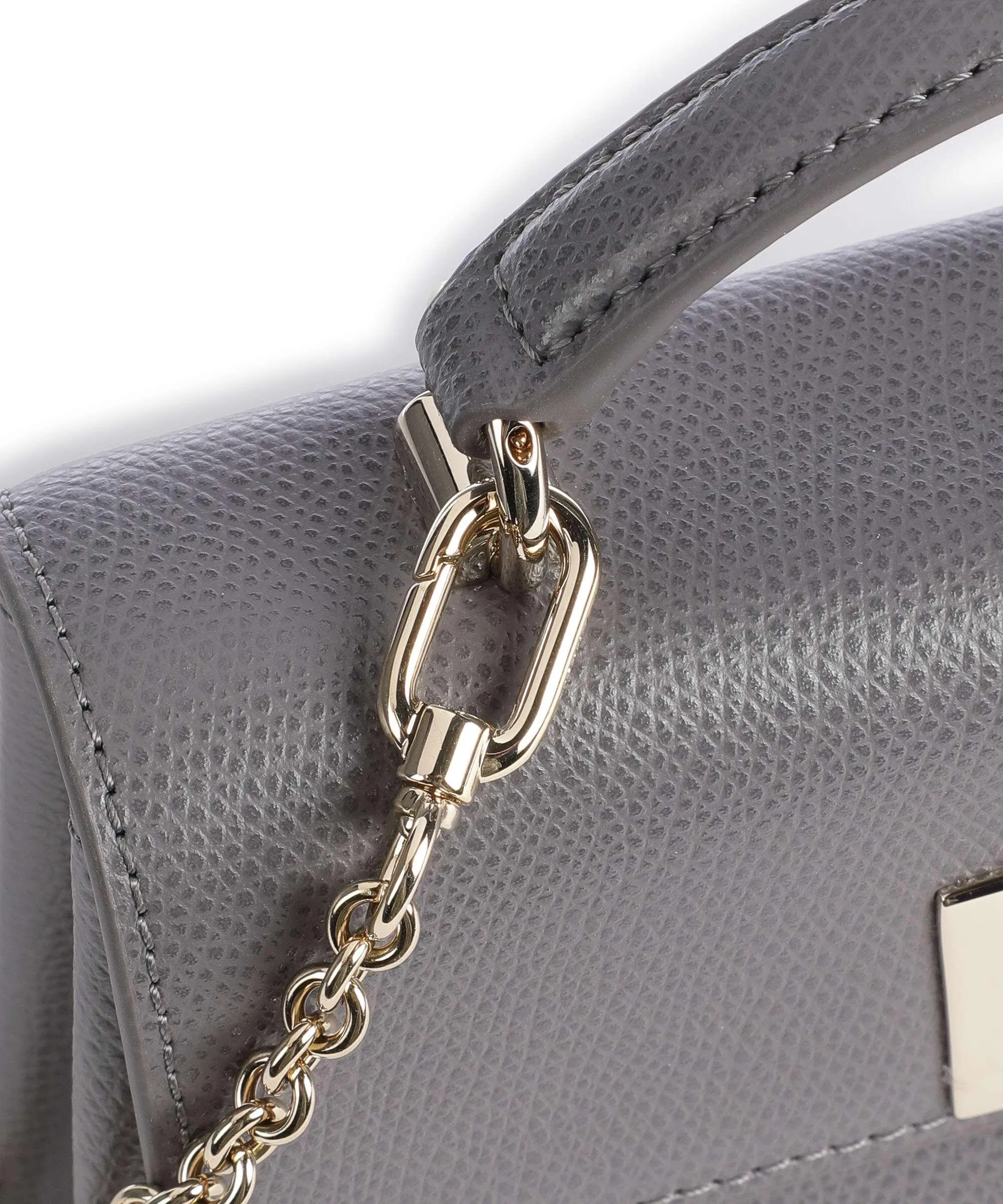  Furla 1927 Mini Borsa a tracolla pelle granulata grigio  