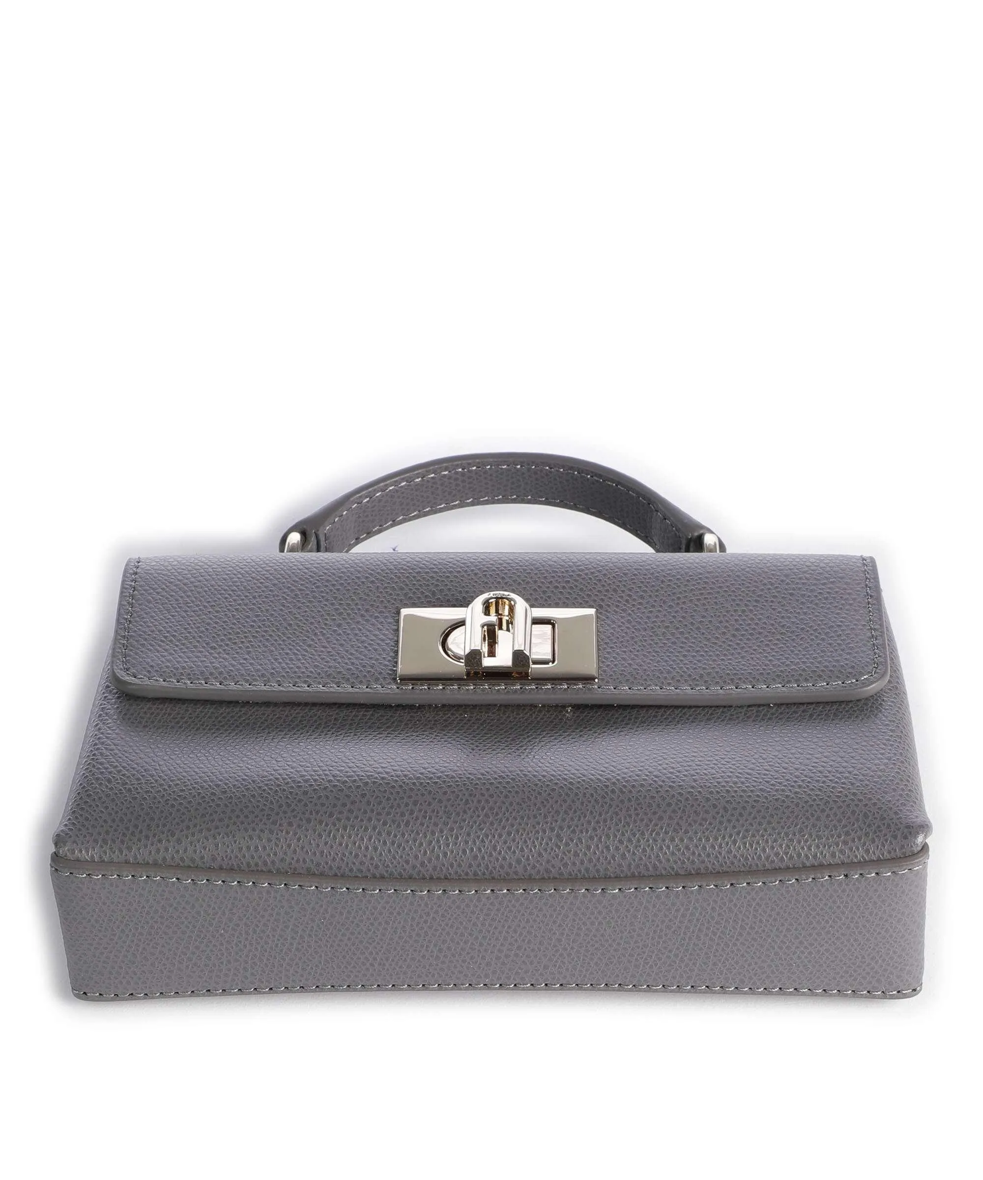  Furla 1927 Mini Borsa a tracolla pelle granulata grigio  