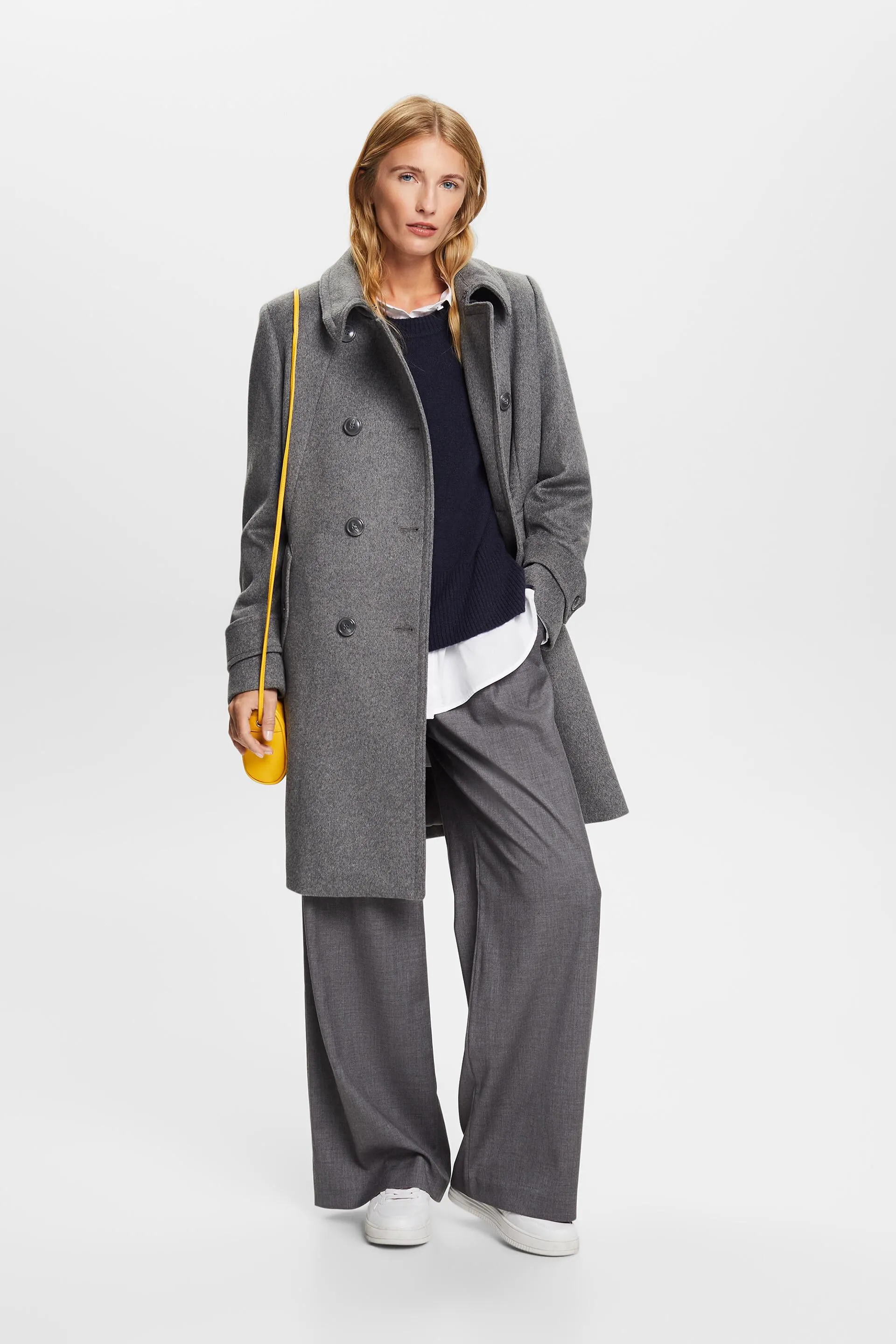 Gilet a coste in misto lana