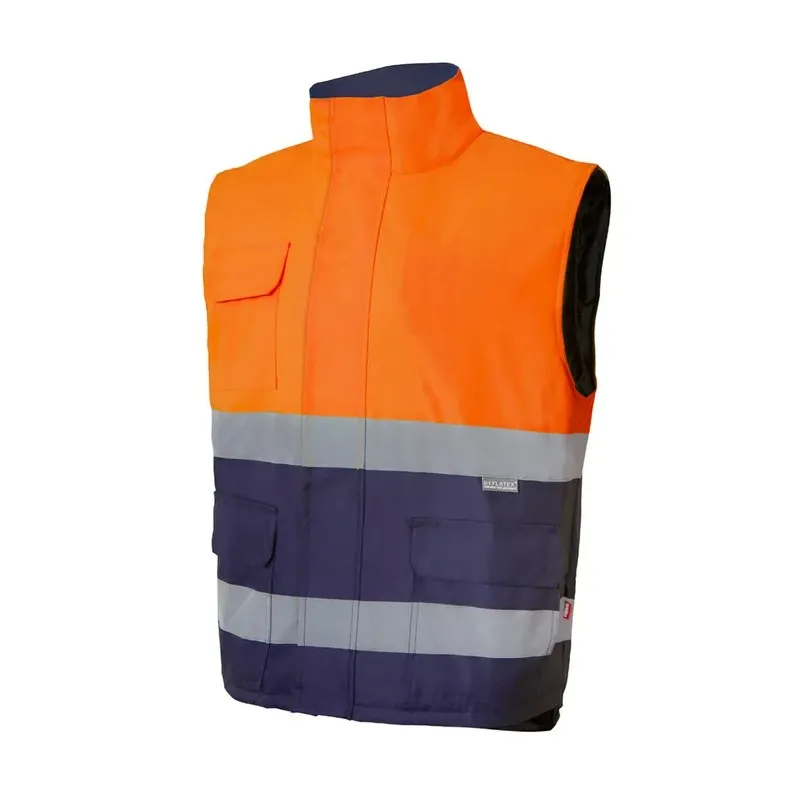 Gilet trapuntato bicolore da Lavoro Alta Visibilità Multitasche Velilla 305902
