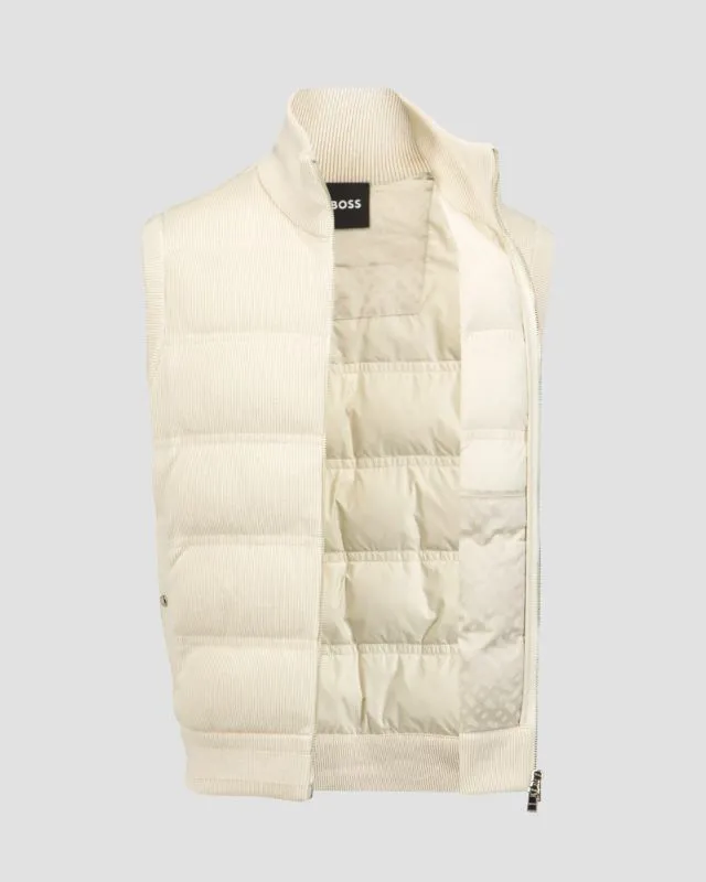 Gilet trapuntato da uomo Hugo Boss Mandolino