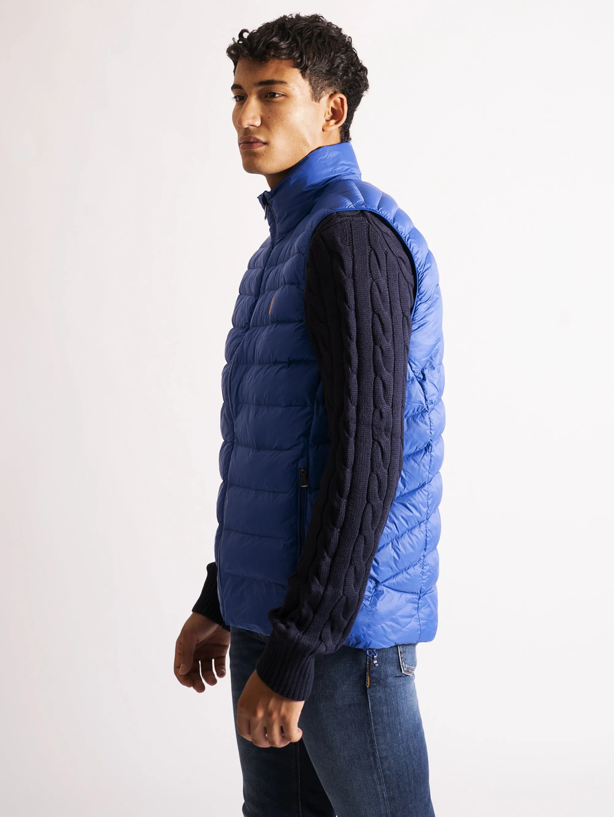 Gilet Trapuntato Eco Sostenibile Blu Royal
