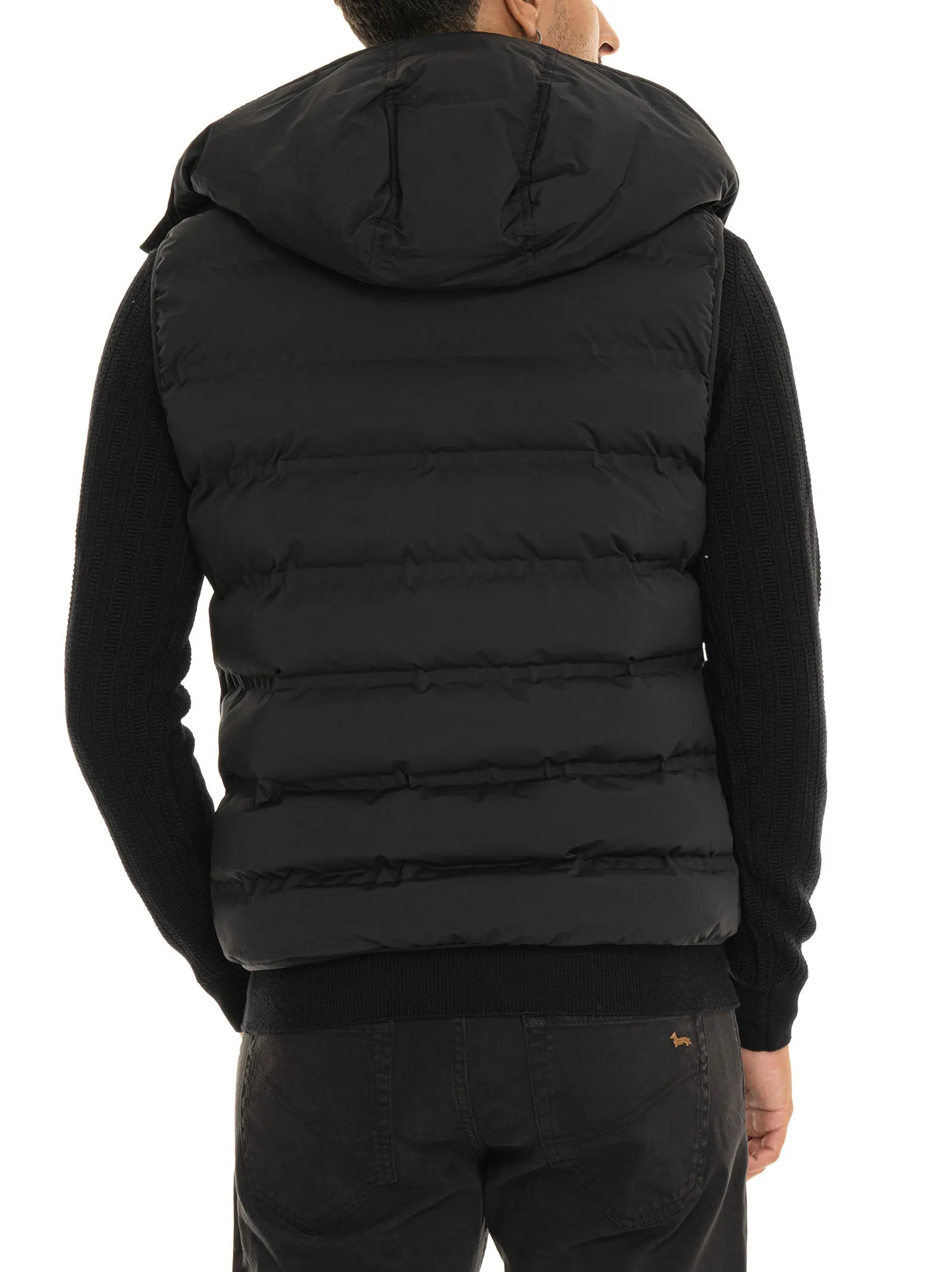 Gilet trapuntato Nero Harmont & Blaine Uomo