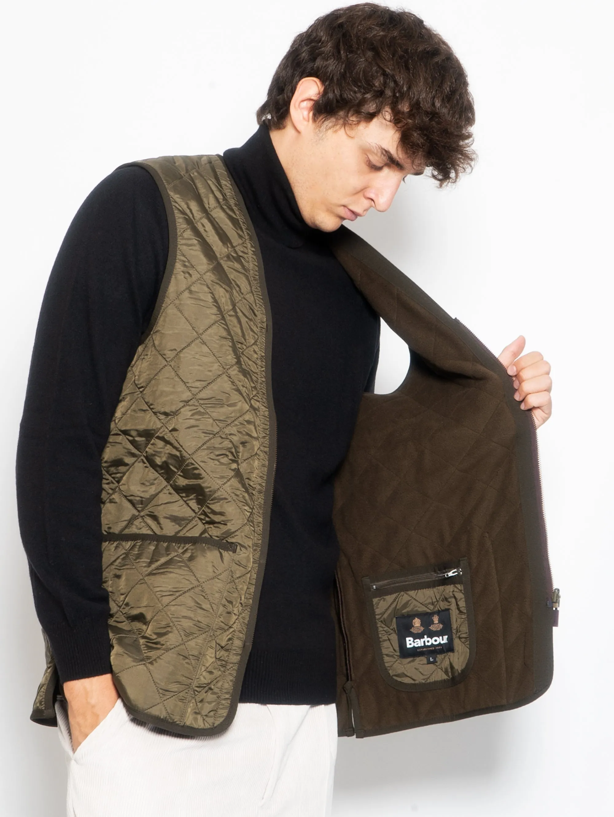 Gilet trapuntato Polarquilt Verde