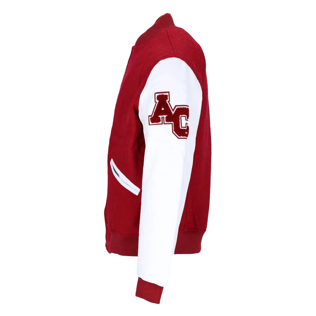 Giubbino Uomo American College Teddy Varsity Rosso / Bianco