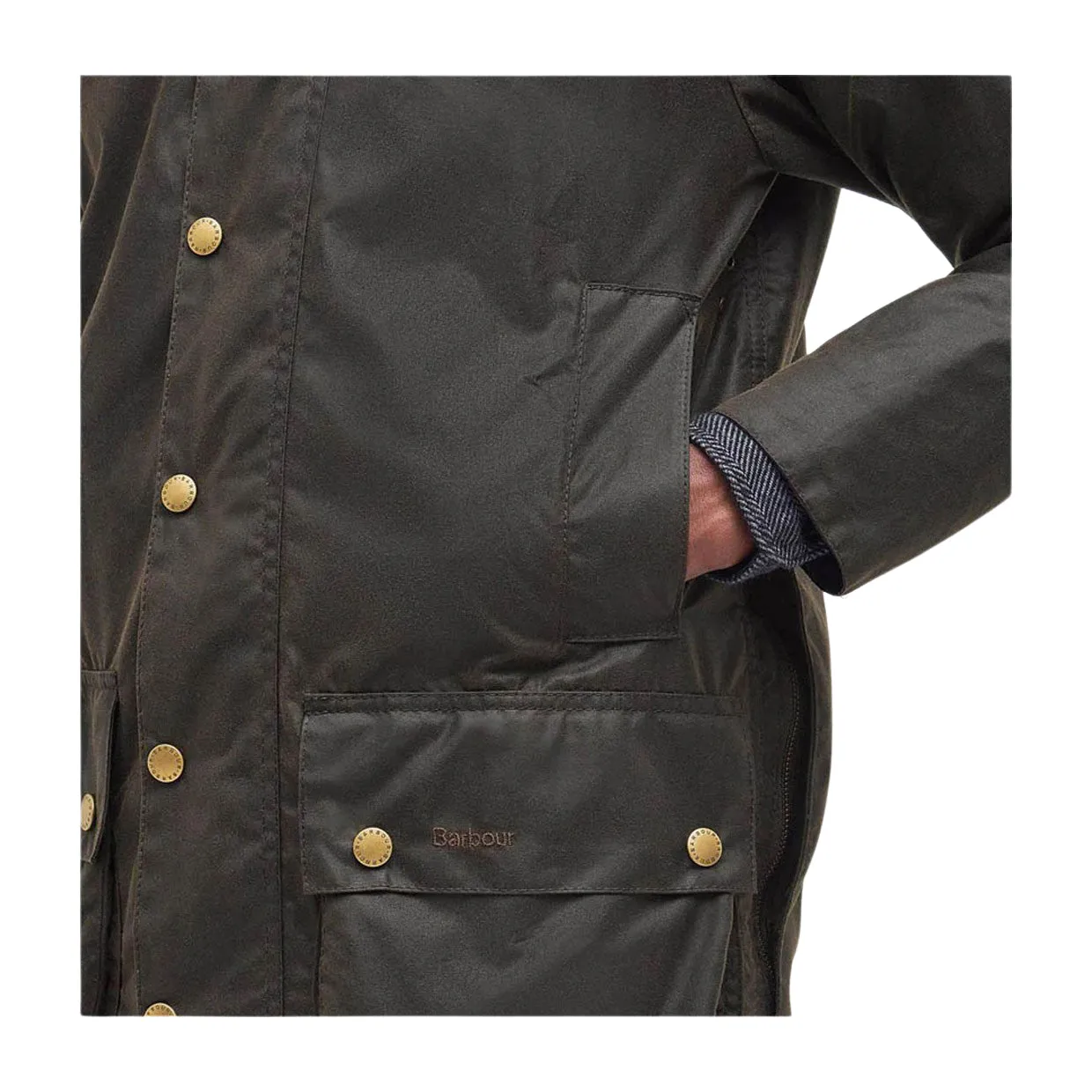 Giubbino Uomo Barbour 40th Anniversary Beaufort Wax Verde