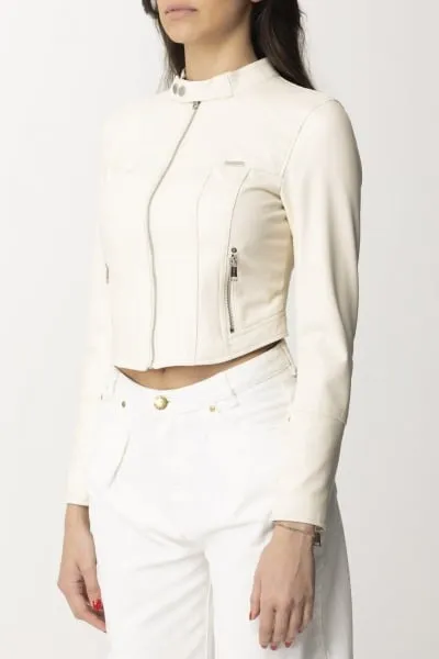 Giubbotto biker DOVE WHITE MULTI