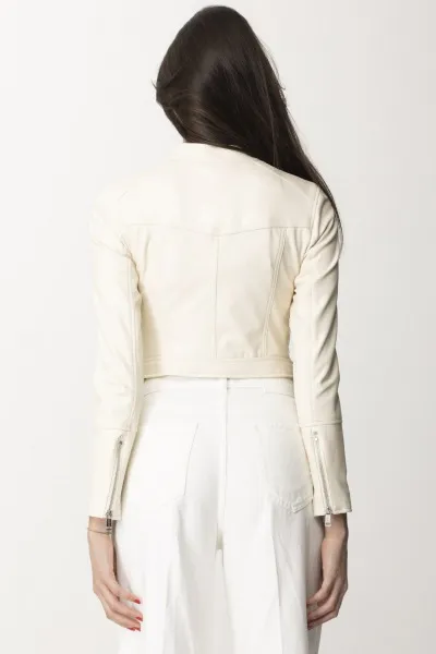 Giubbotto biker DOVE WHITE MULTI