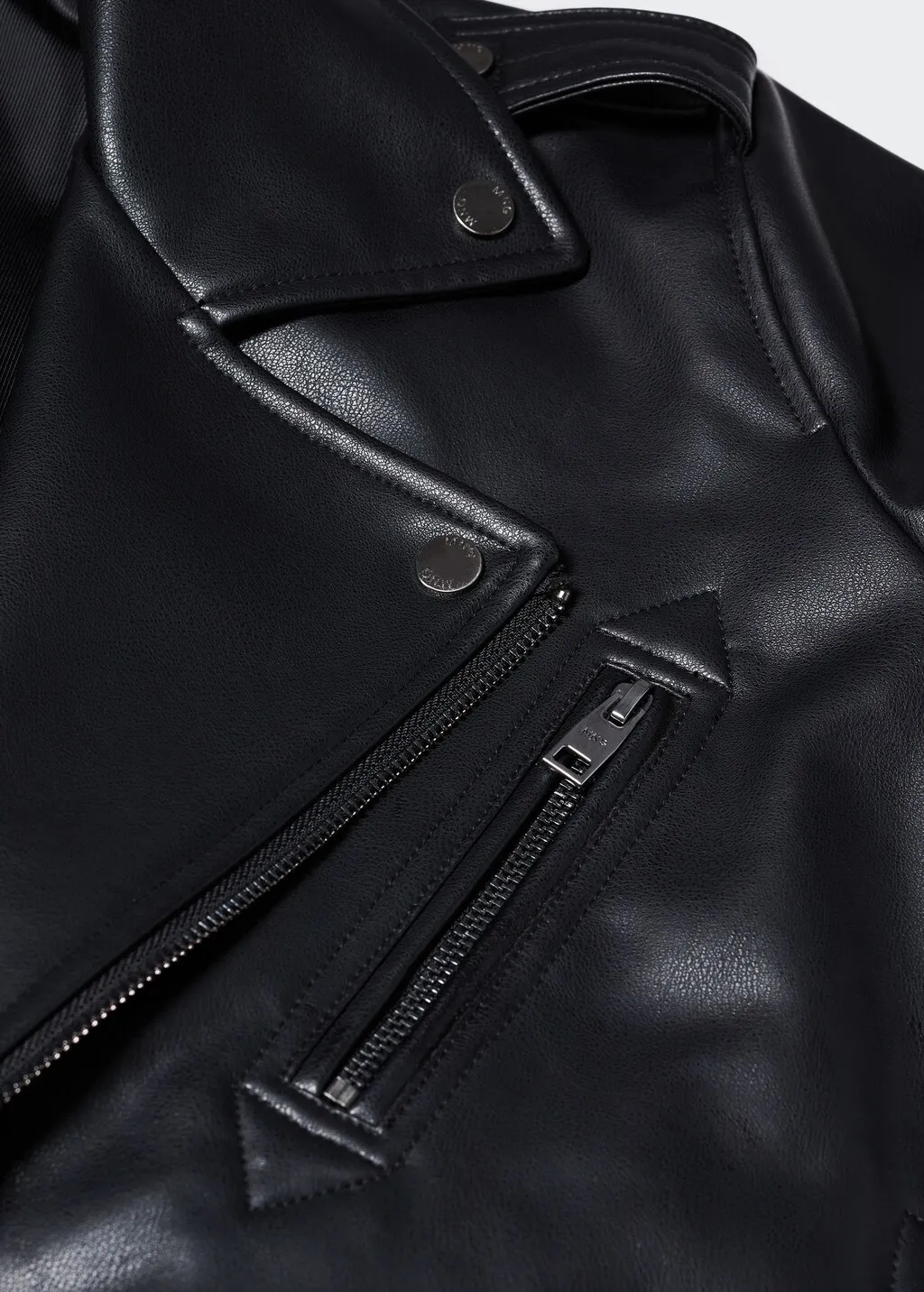Giubbotto biker similpelle