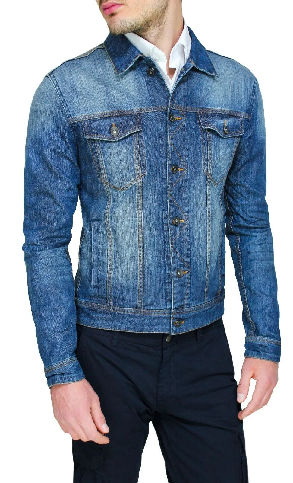 giubbotto jeans uomo