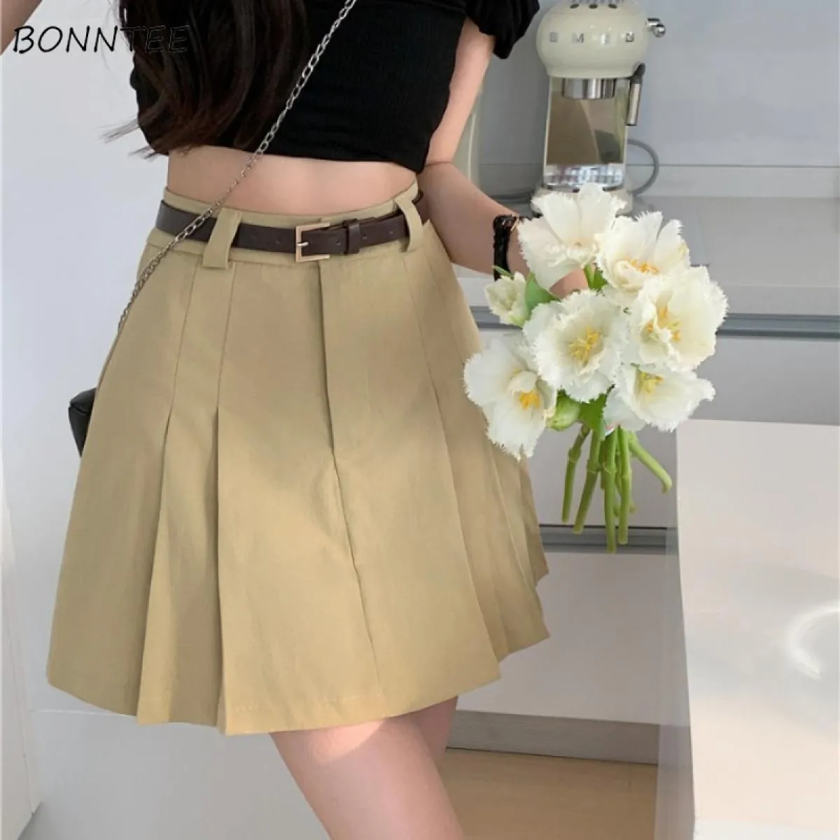 Gonna a pieghe Moda Street Fashion Gonne Gonne a pieghe