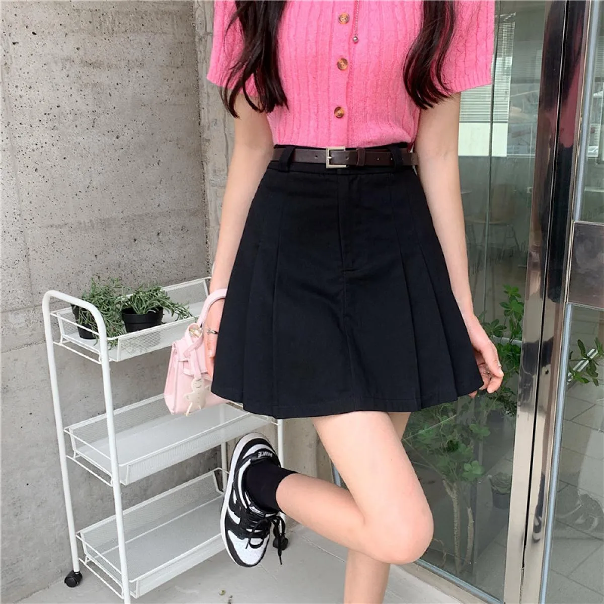 Gonna a pieghe Moda Street Fashion Gonne Gonne a pieghe