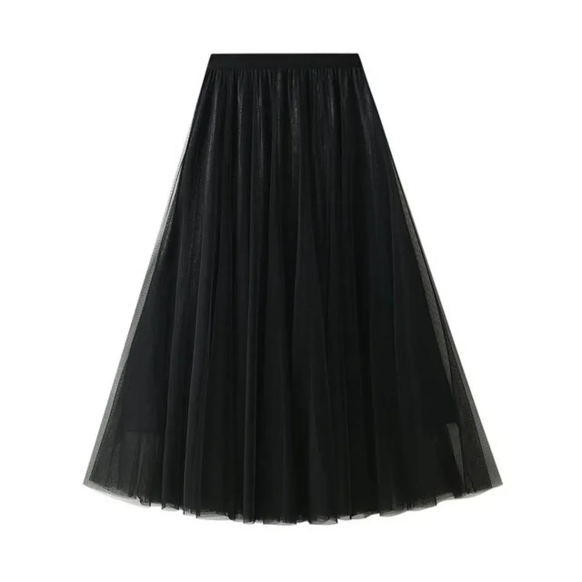 Gonna maxi lunga in tulle blu viola gonna a pieghe primavera estate donna 2022 nuove gonne a linea A in rete a vita alta vintage
