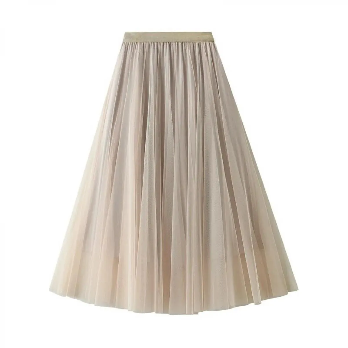 Gonna maxi lunga in tulle blu viola gonna a pieghe primavera estate donna 2022 nuove gonne a linea A in rete a vita alta vintage