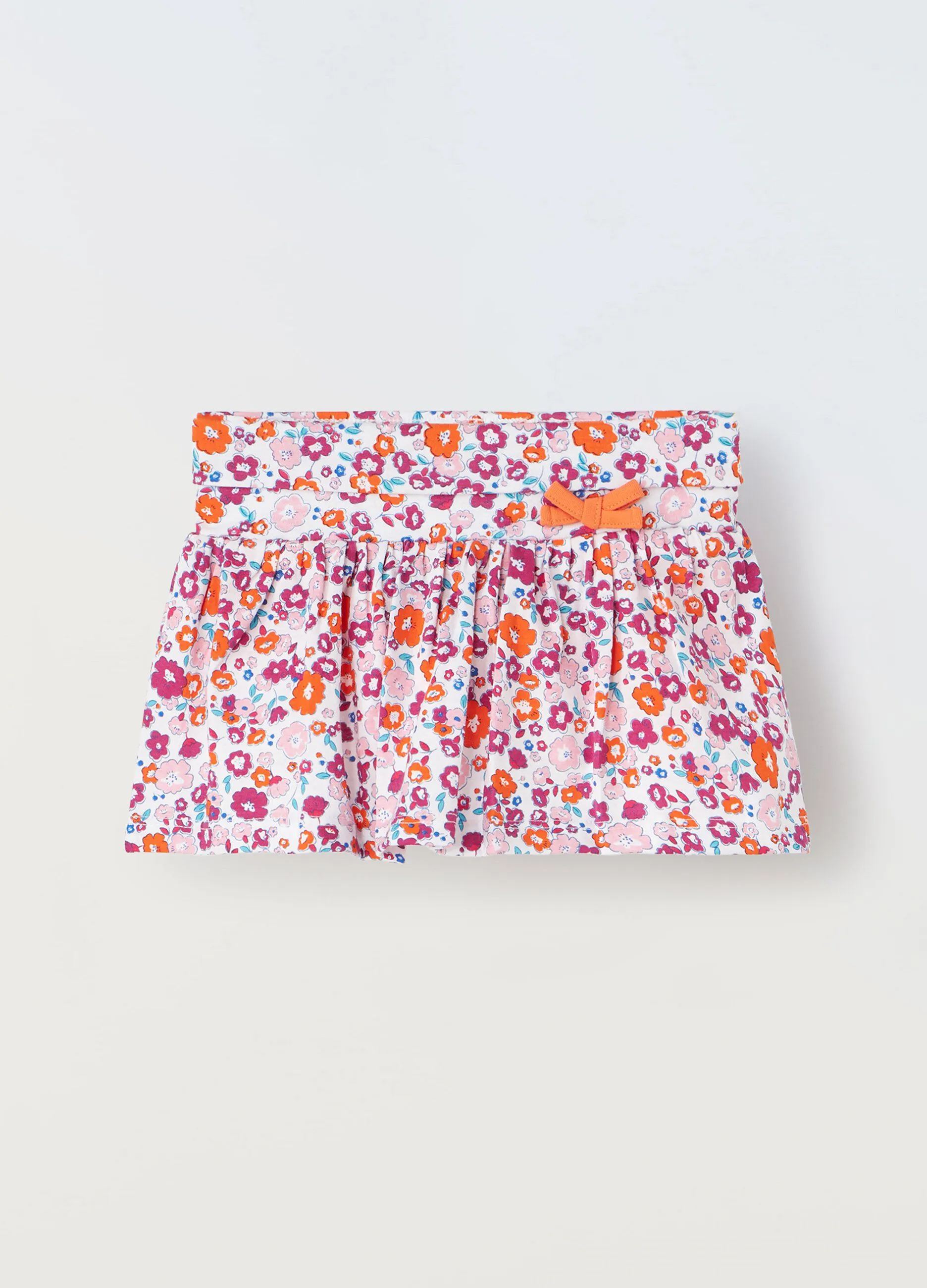 Gonna pantalone in puro cotone neonata