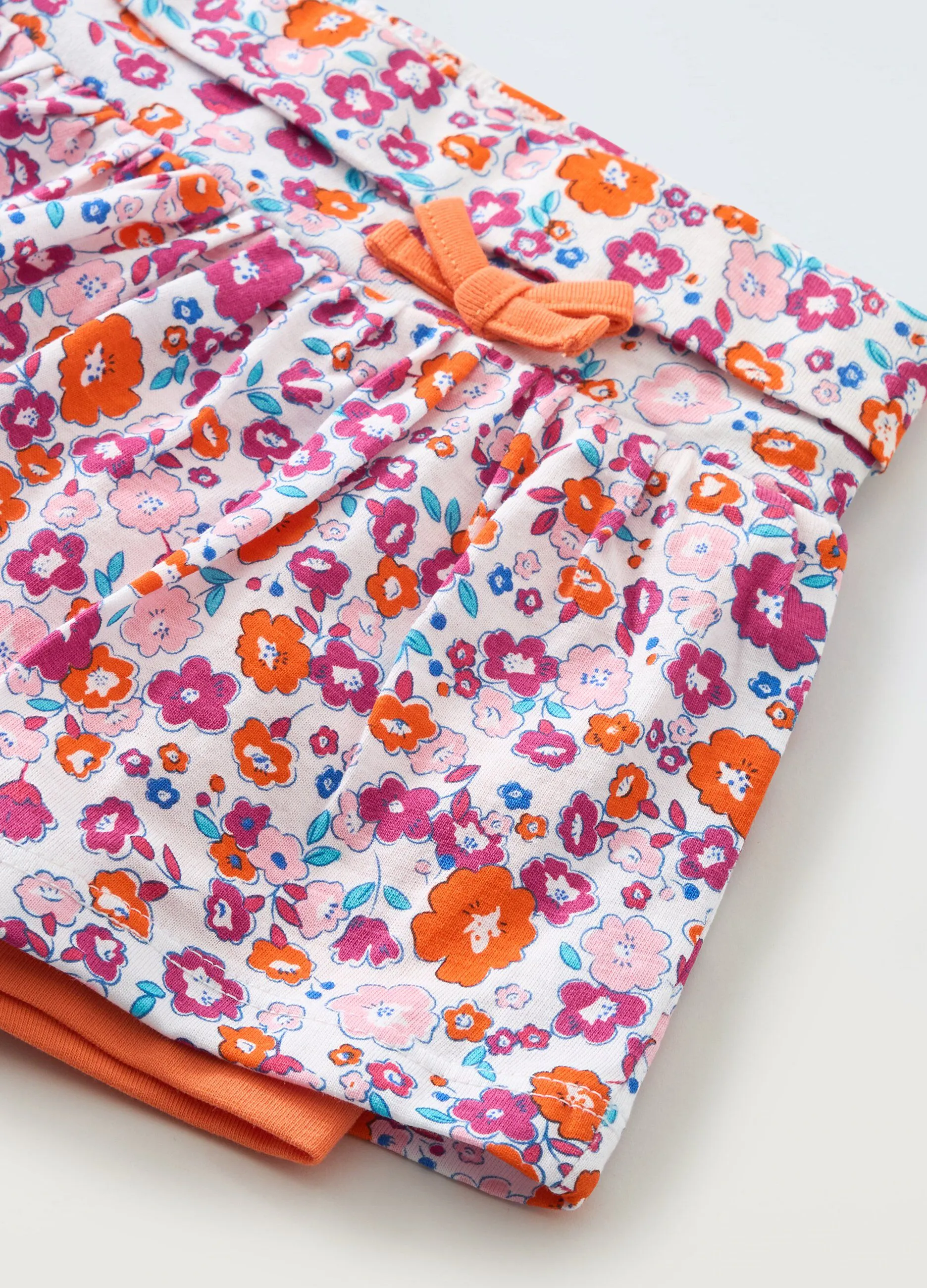 Gonna pantalone in puro cotone neonata