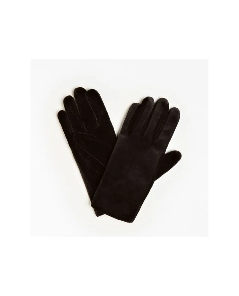 GUESS AW8514POL02 guanti gloves lana donna invernale nero velluto