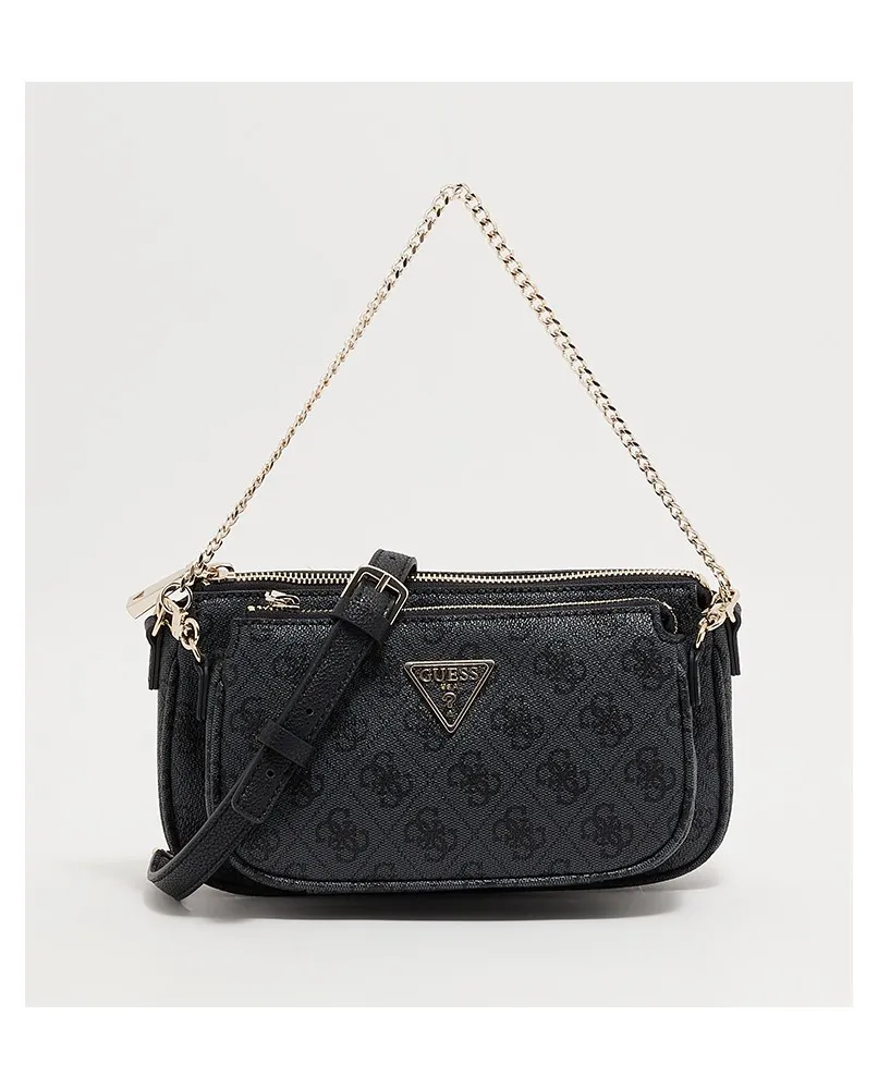 GUESS BG787971 NOELLE MINI doppia borsa tracolla crossbody coal