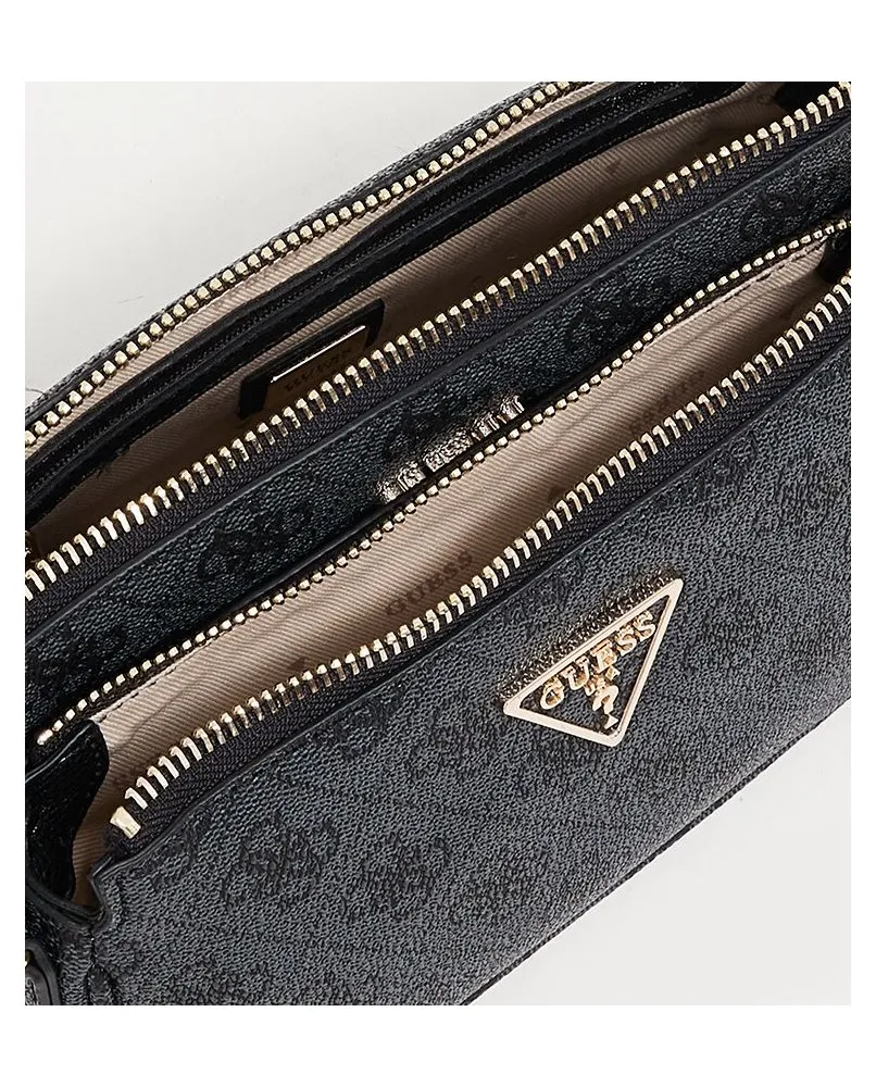 GUESS BG787971 NOELLE MINI doppia borsa tracolla crossbody coal