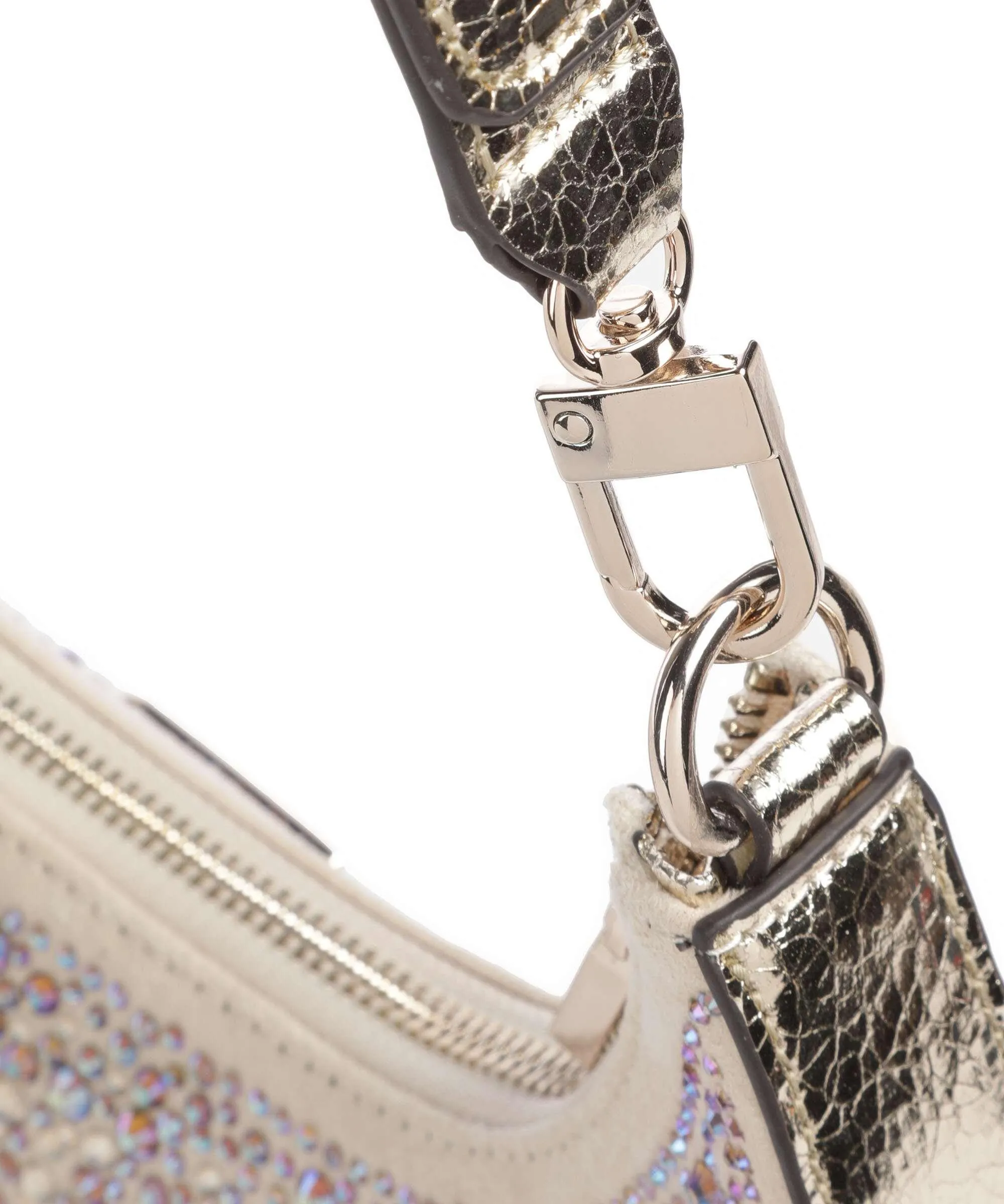  Guess Lua Borsa a spalla poliestere, pelle sintetica oro  