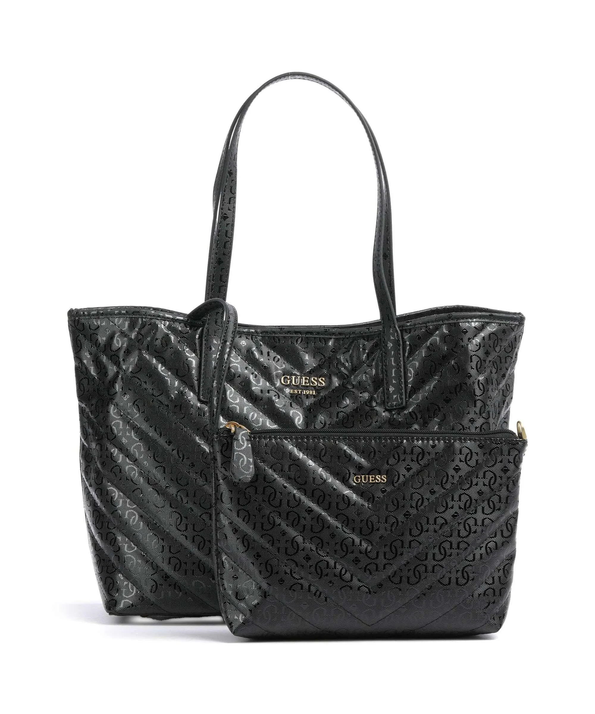  Guess Vikky Borsa shopper pelle sintetica nero  