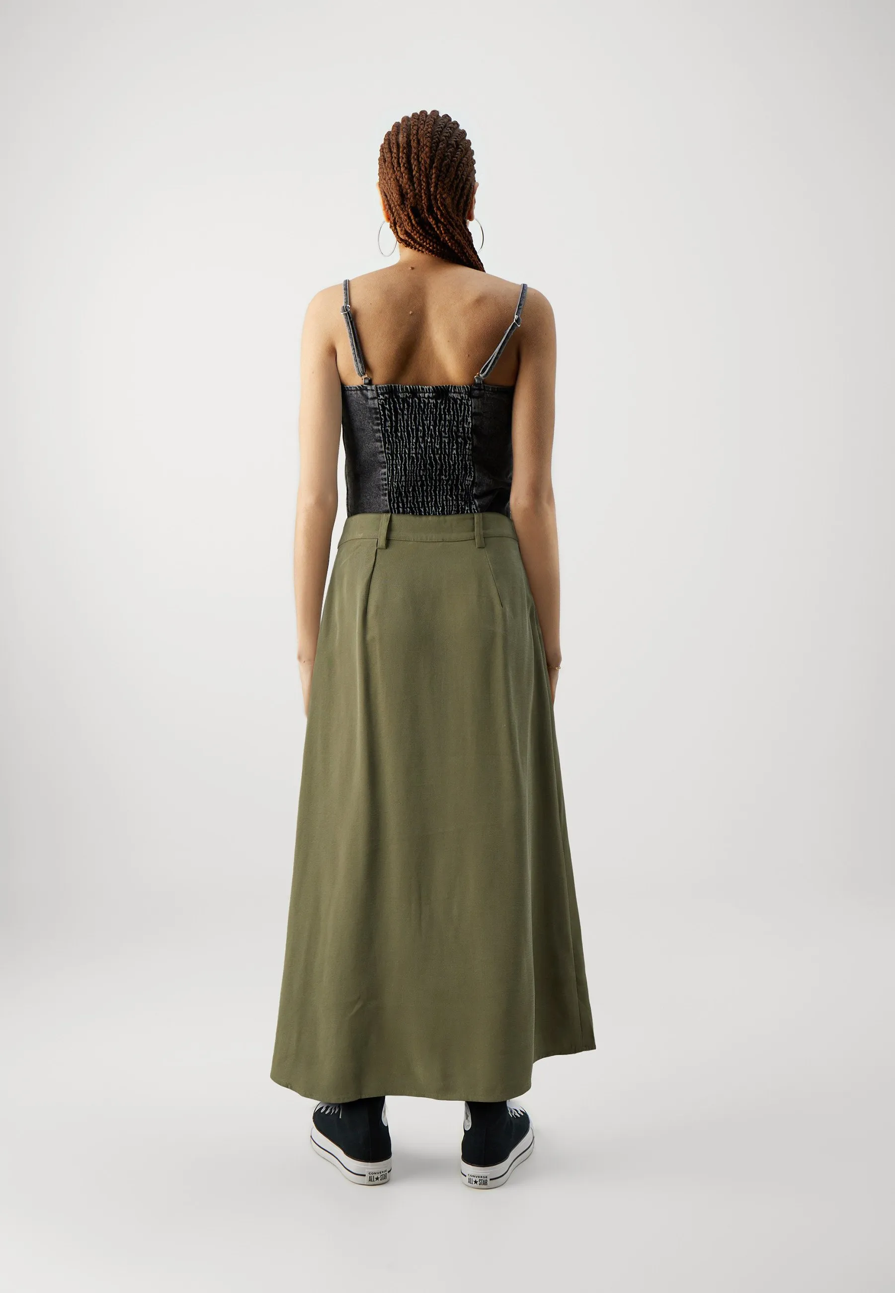 JDYOLLI MIDI BUTTON SKIRT - Gonna a campana