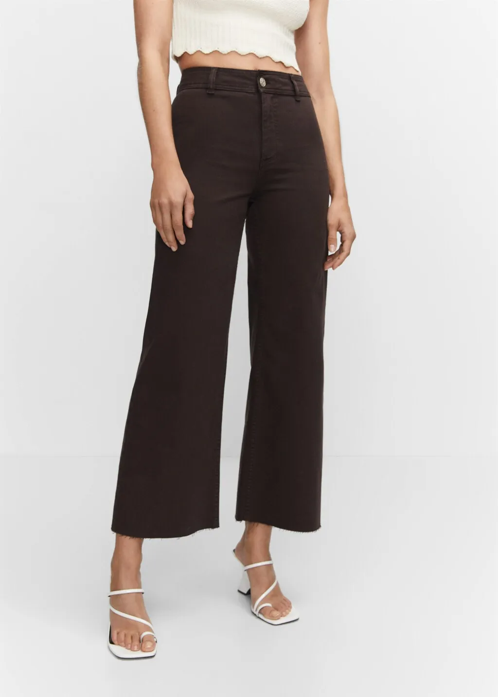Jeans culotte vita alta