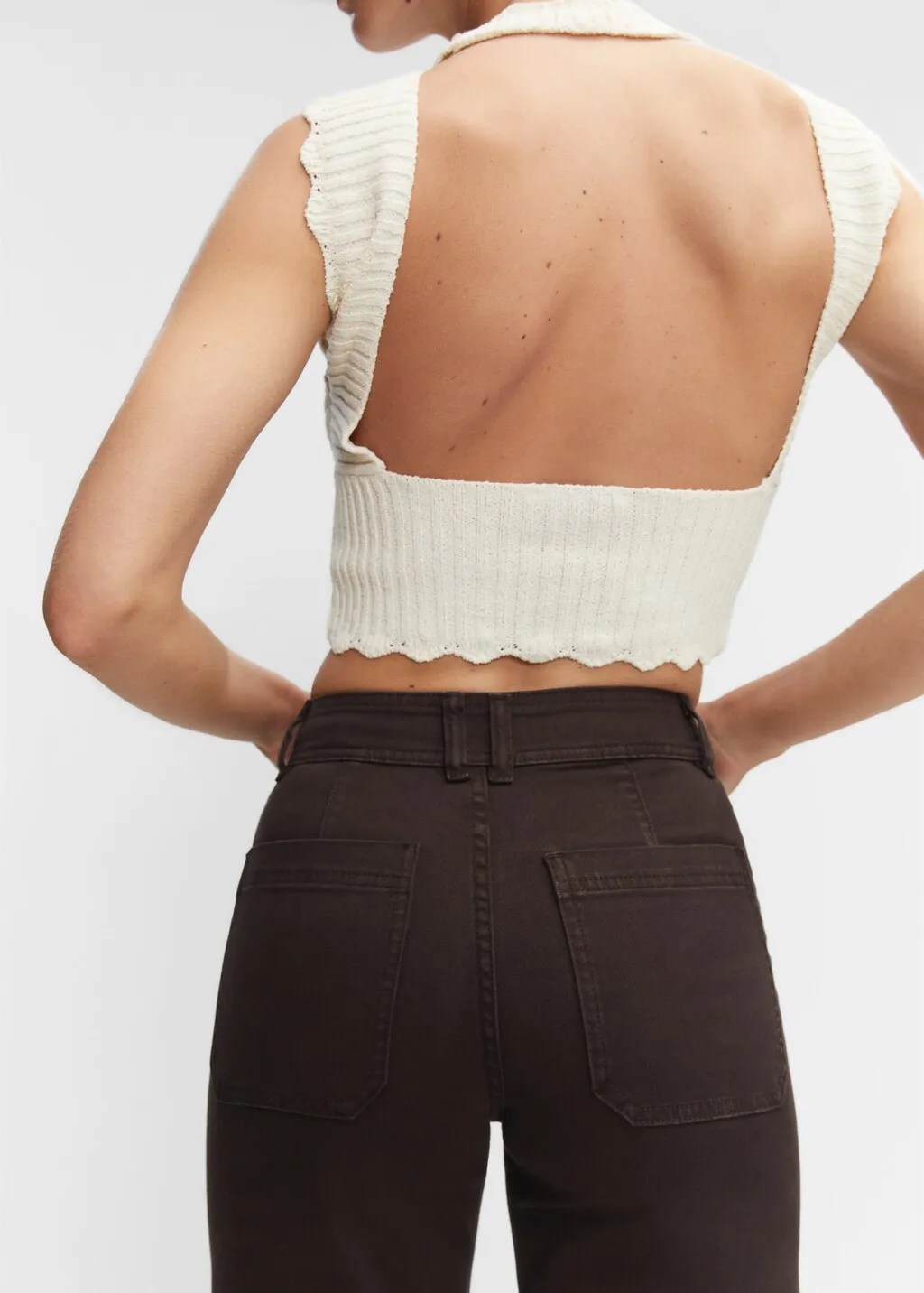 Jeans culotte vita alta