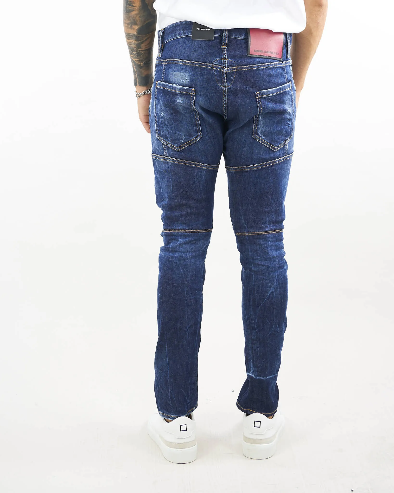 Jeans Dark Scar Wash Tidy Biker Dsquared